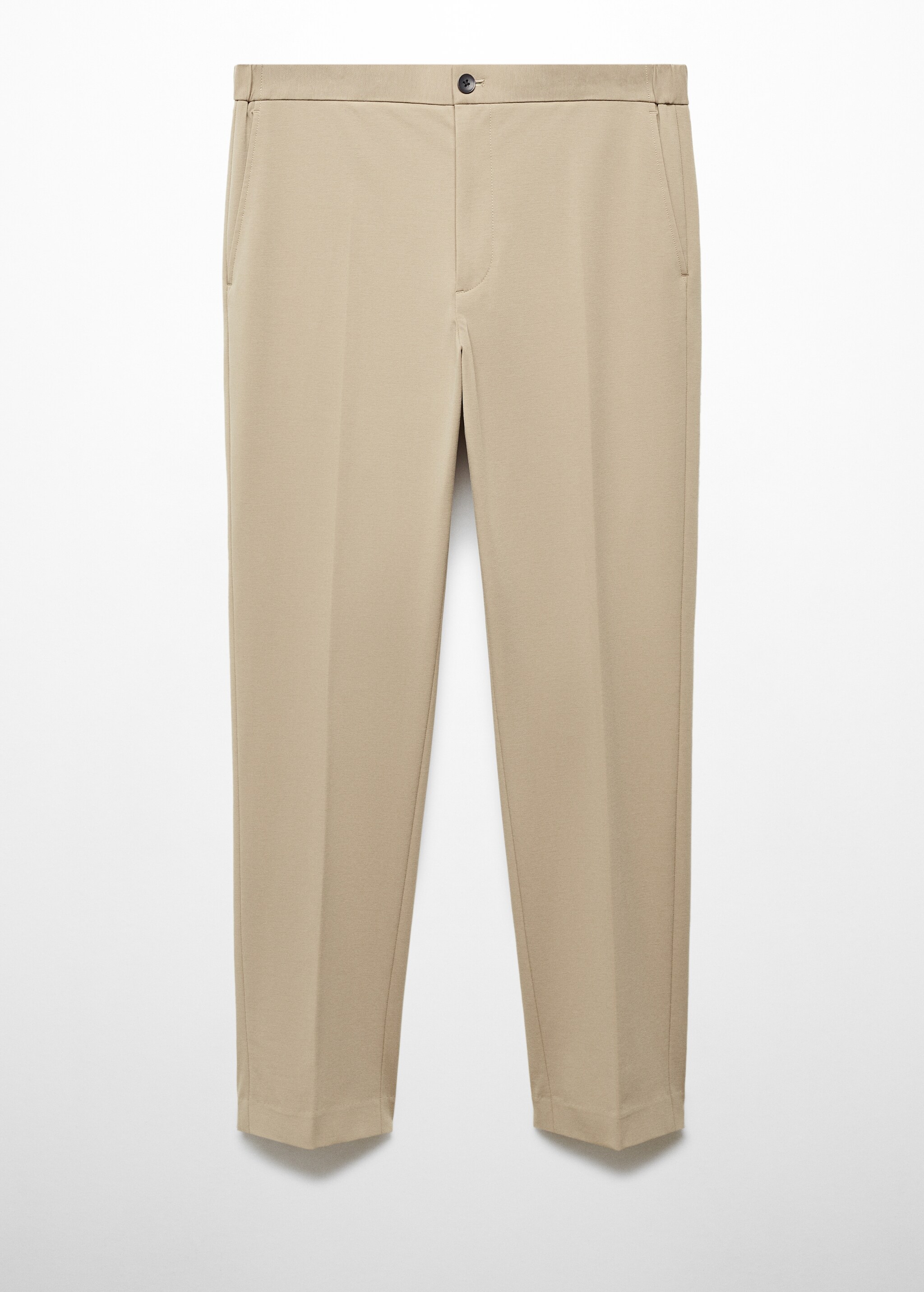 Slim-fit cotton suit trousers - Article without model