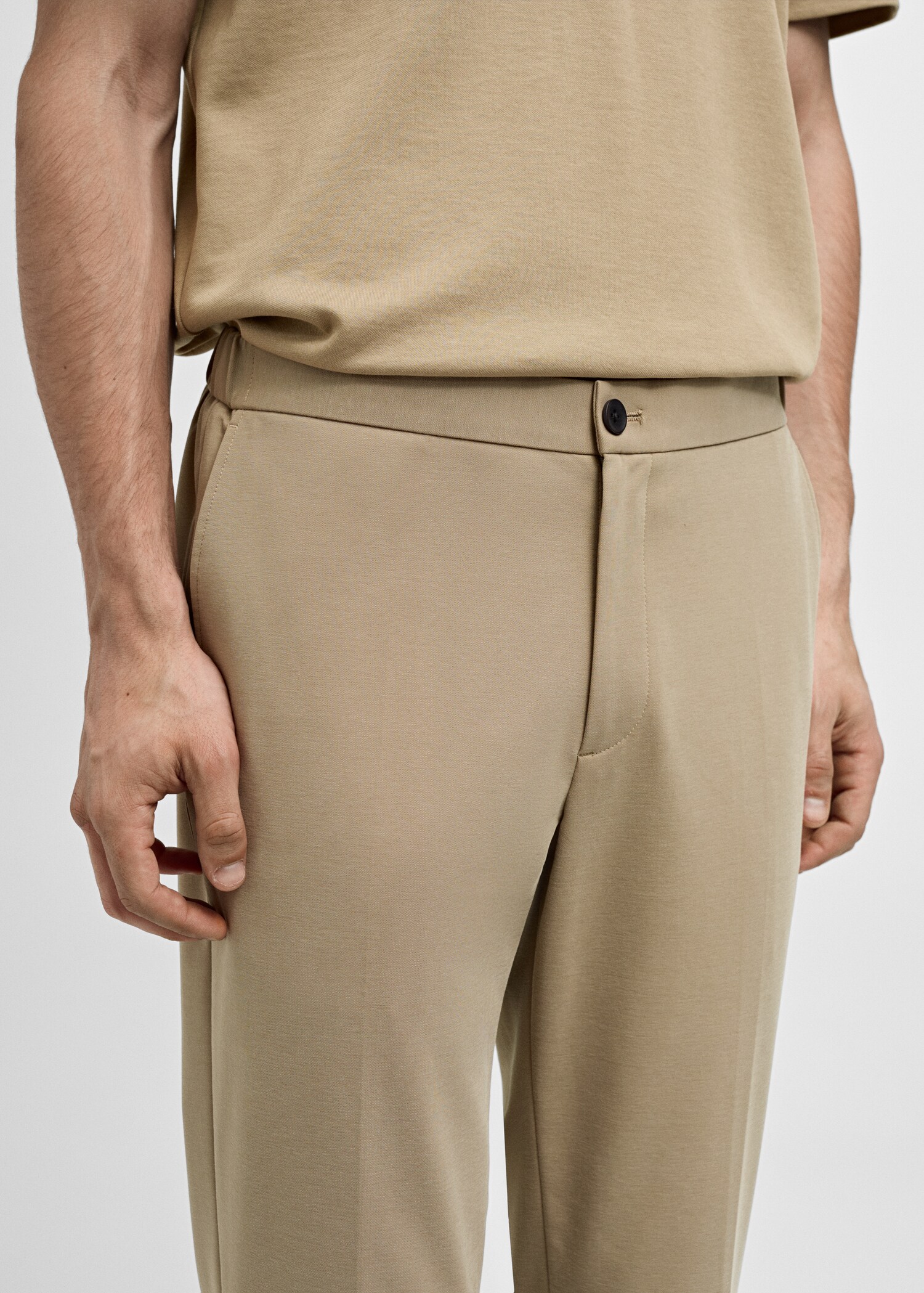 Slim Fit-Anzughose aus Baumwolle - Detail des Artikels 1