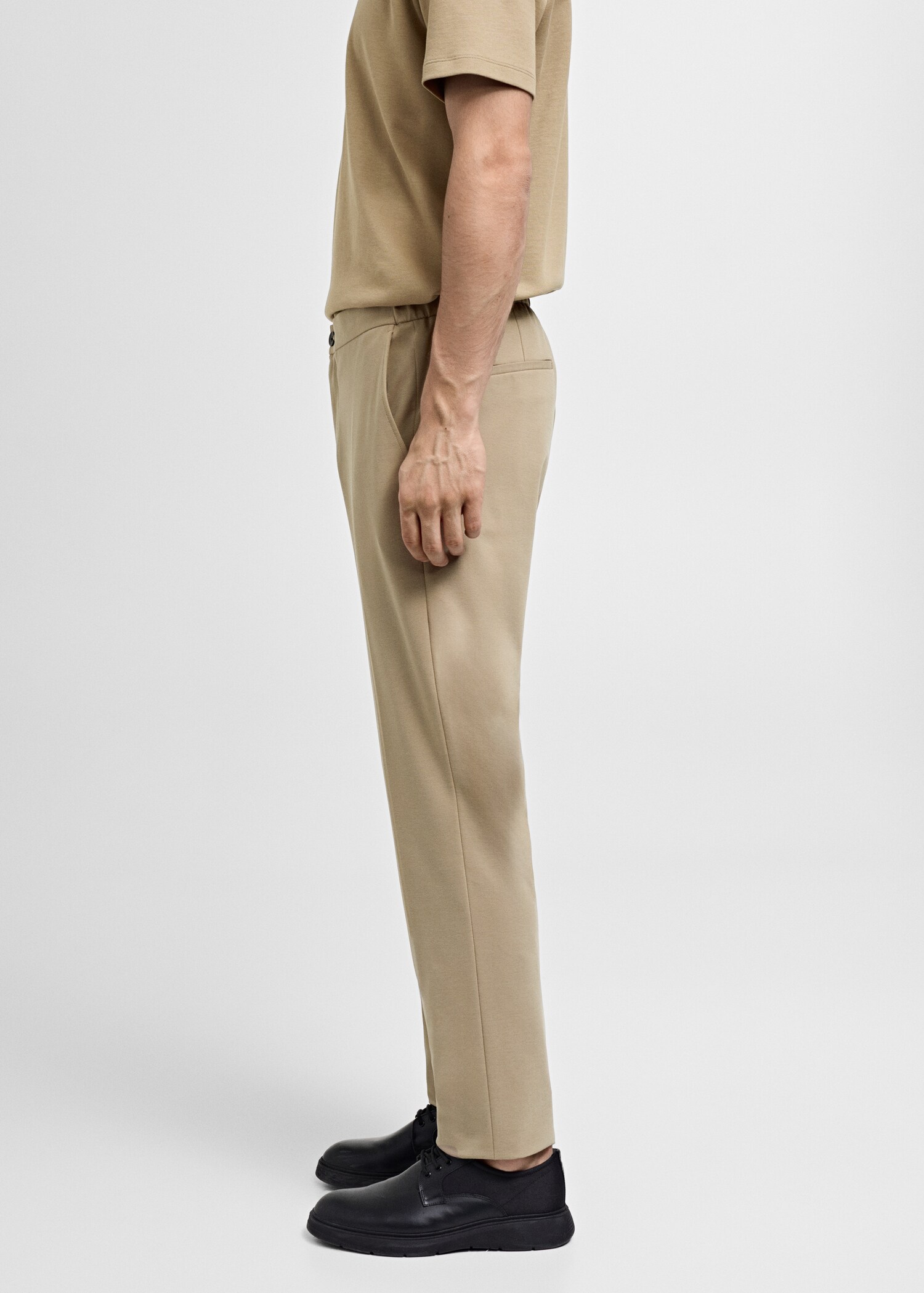 Slim Fit-Anzughose aus Baumwolle - Detail des Artikels 2
