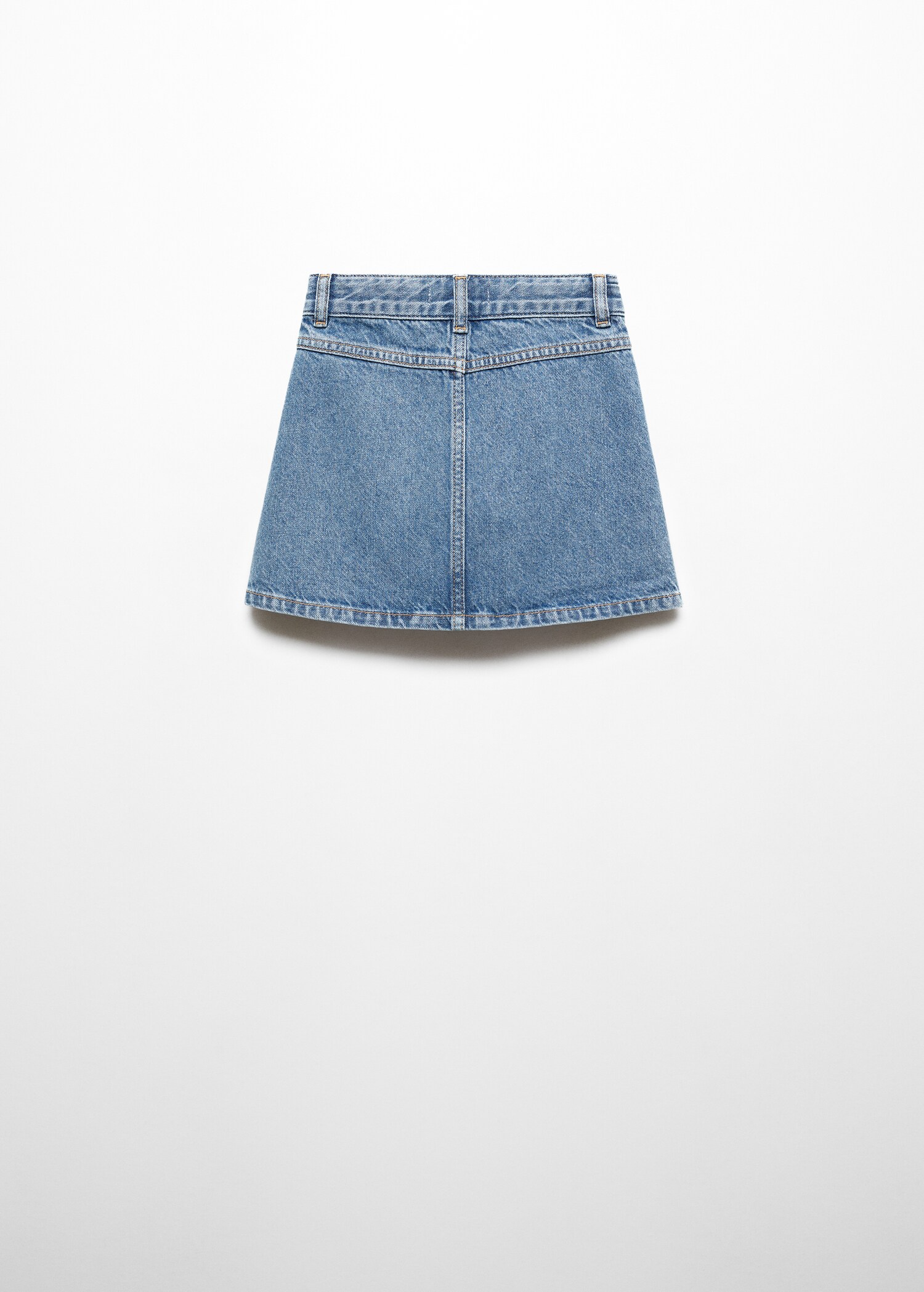 Jeansrock mit Knöpfen - Rückseite des Artikels
