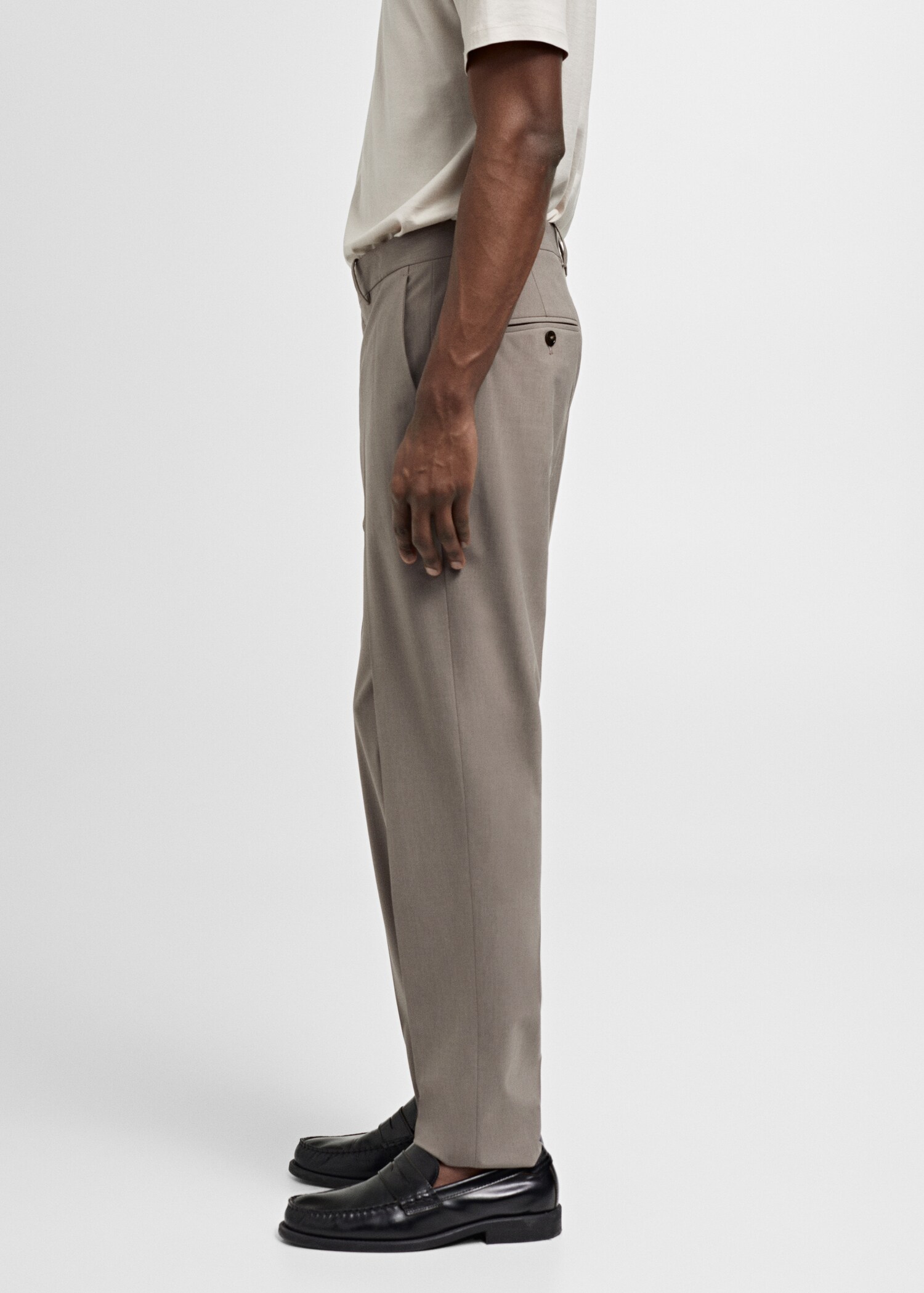 Pantaloni completo slim fit fresco di lana - Dettaglio dell'articolo 2