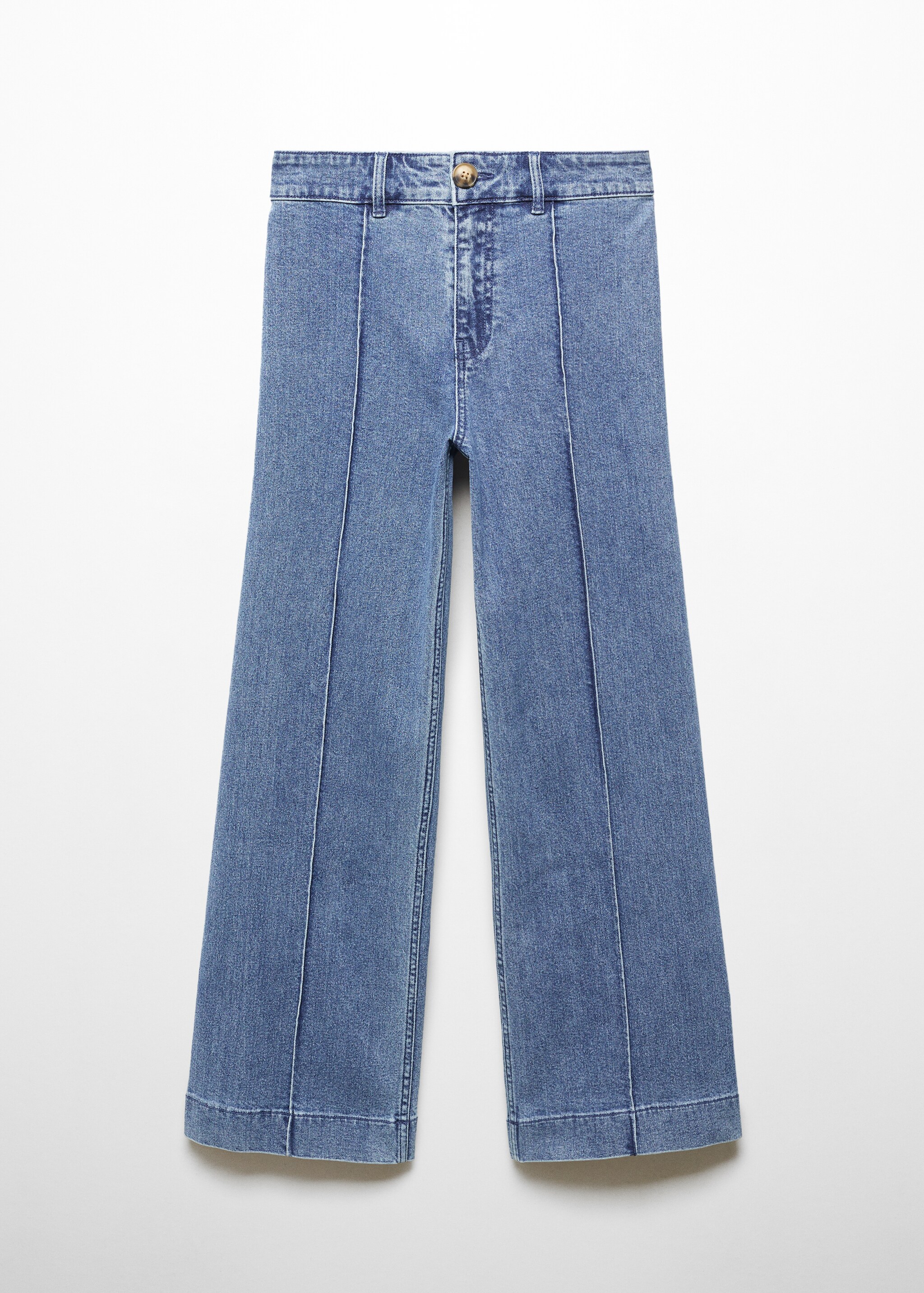 Wideleg jeans with decorative seams - Article without model