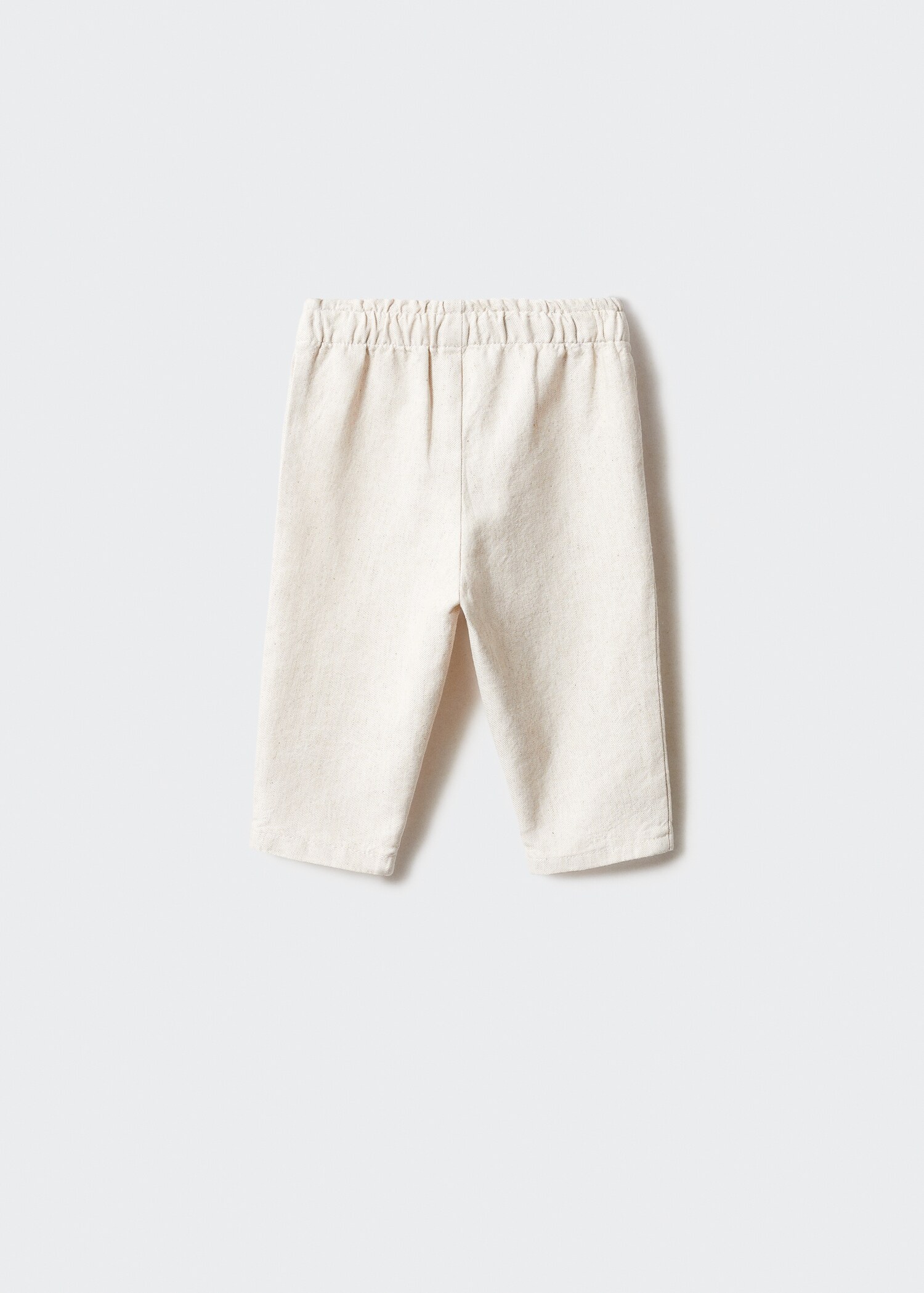 Pantalón lino cintura elástica - Reverso del artículo