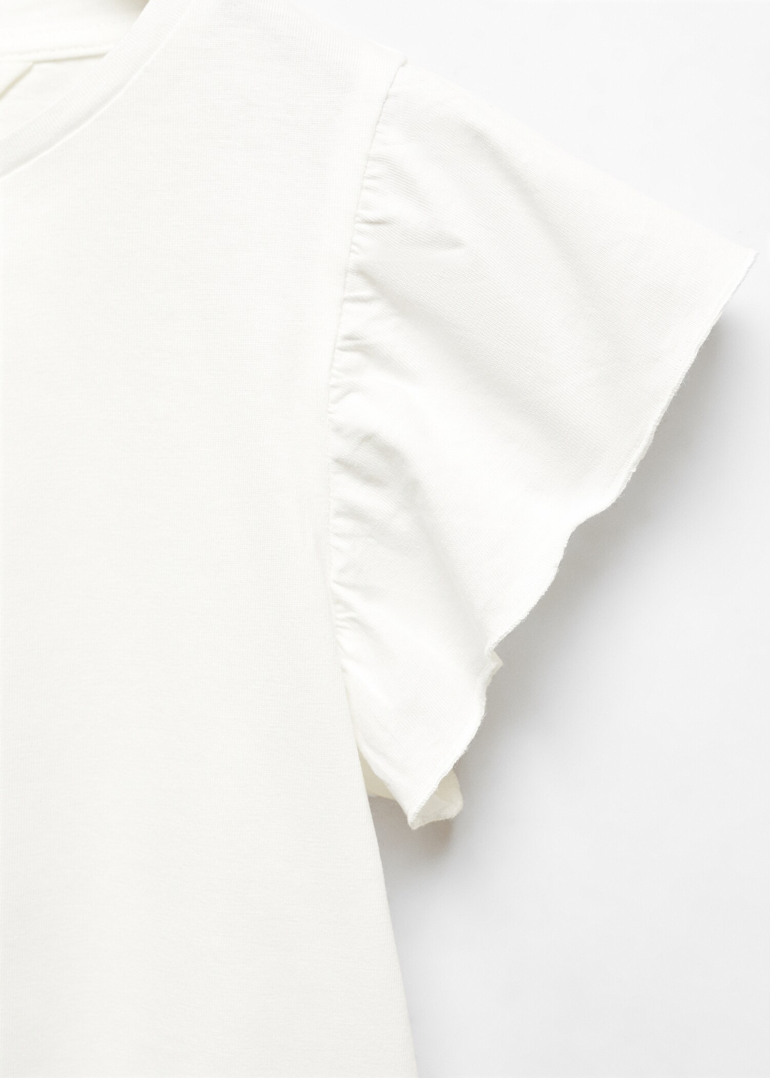 Short-sleeved ruffle t-shirt - Details of the article 8