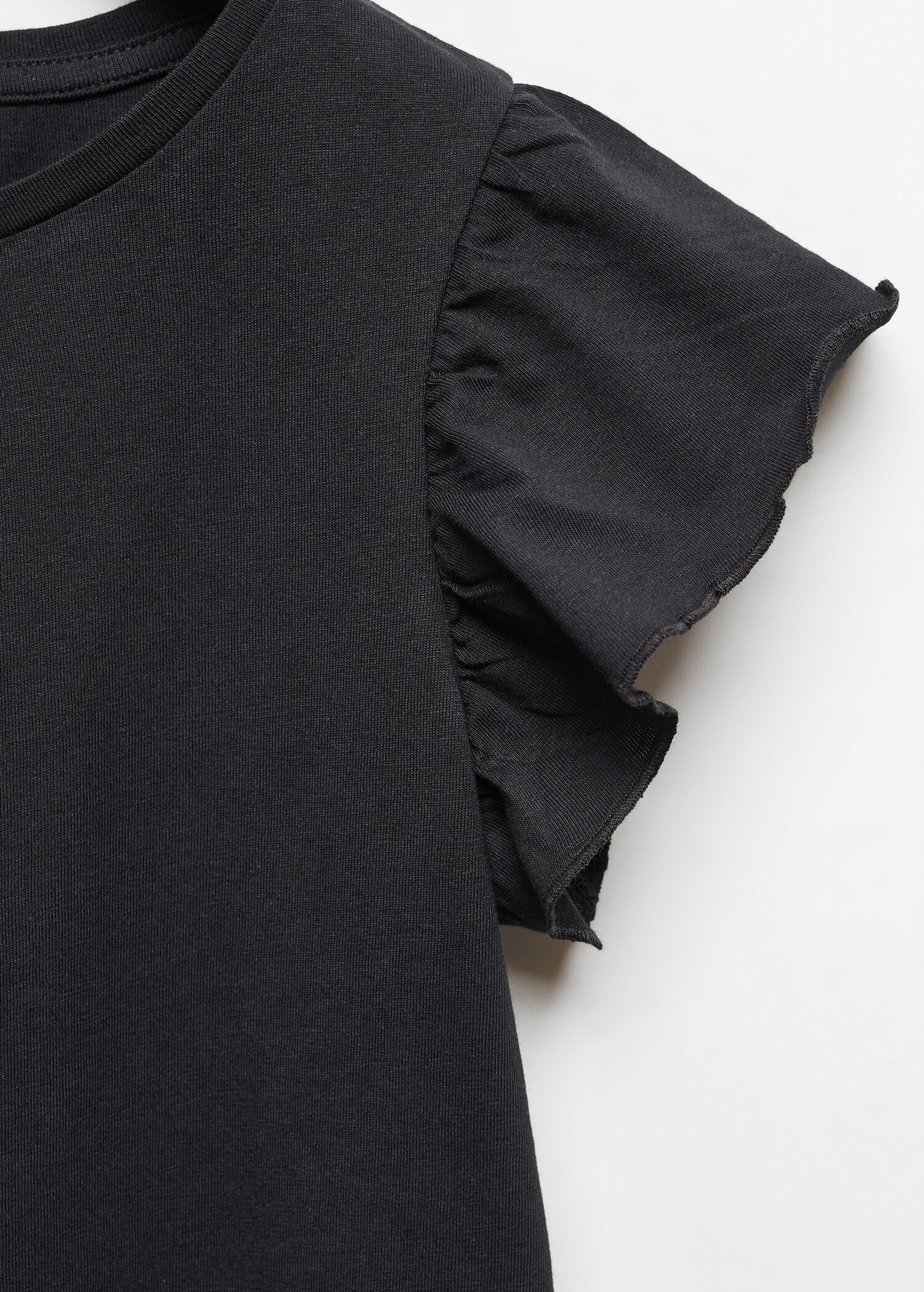 Short-sleeved ruffle t-shirt - Details of the article 8