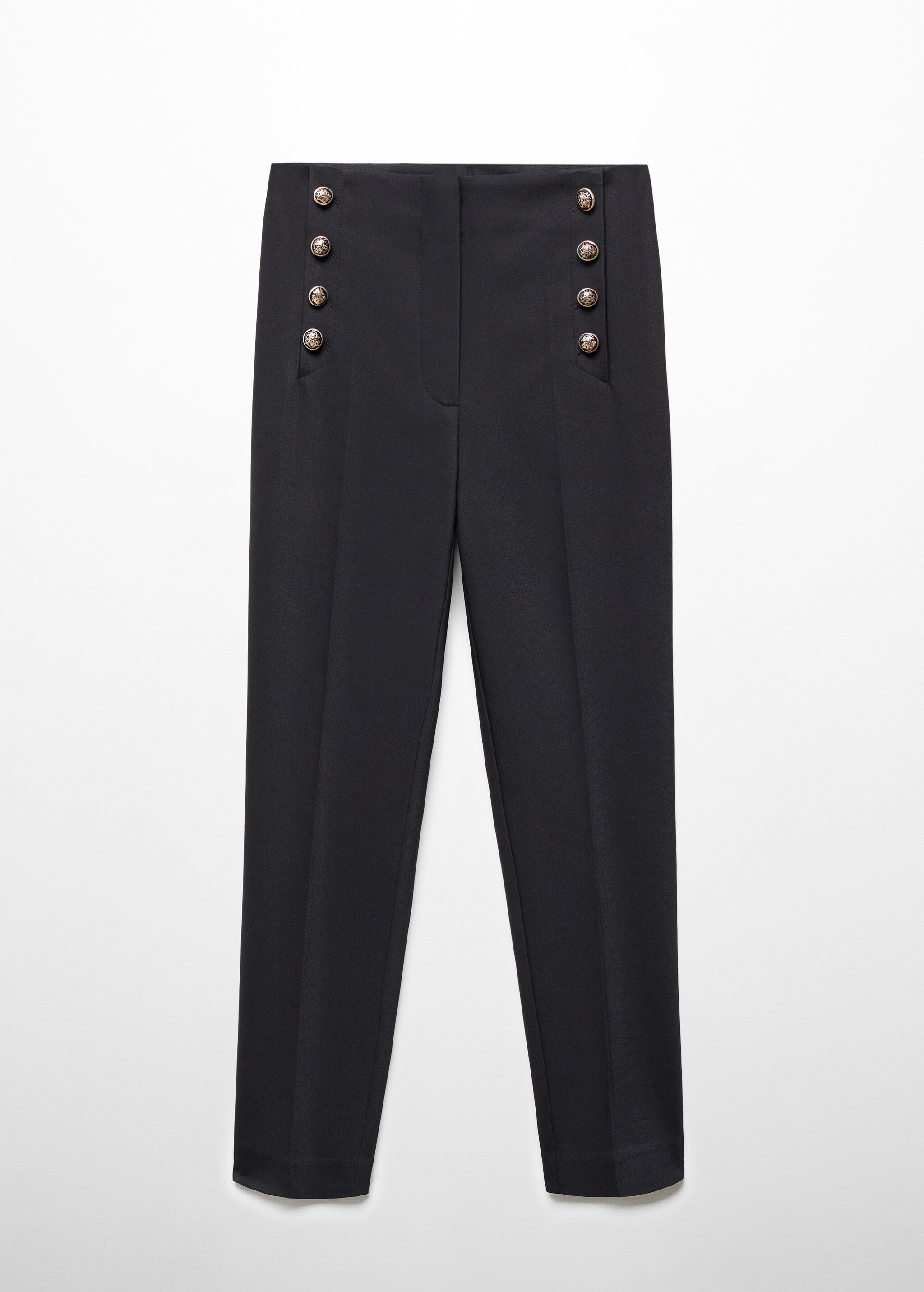 Cropped button trousers - Article without model