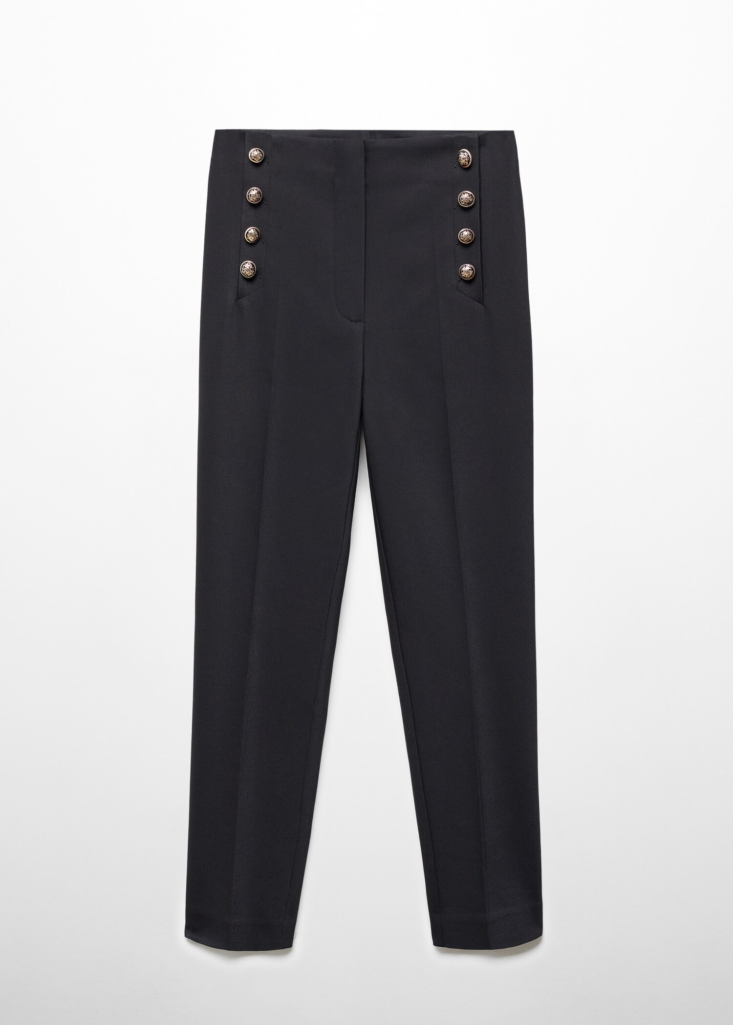 Pantaloni crop bottoni - Articolo senza modello