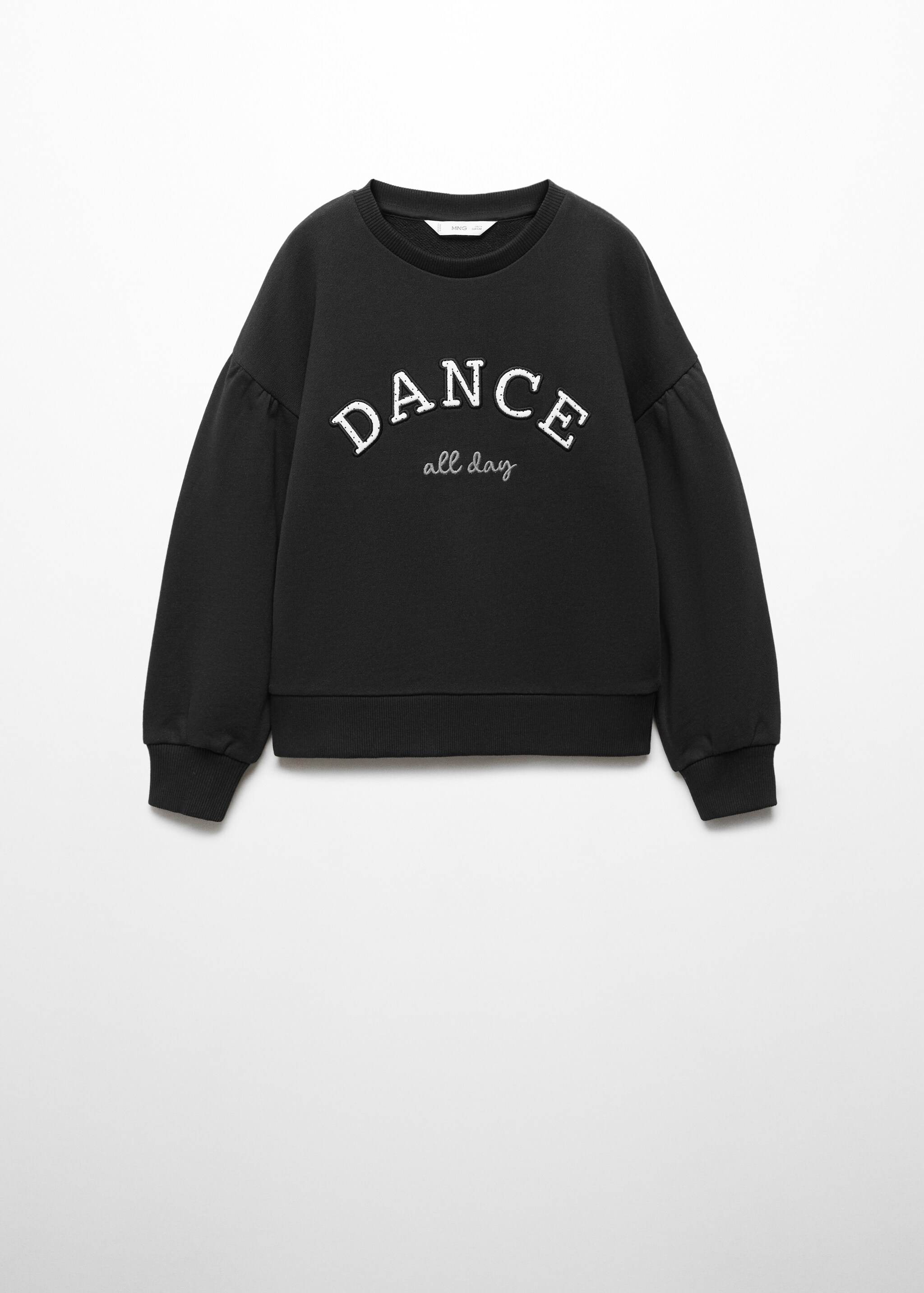 Embossed message sweatshirt - Article without model