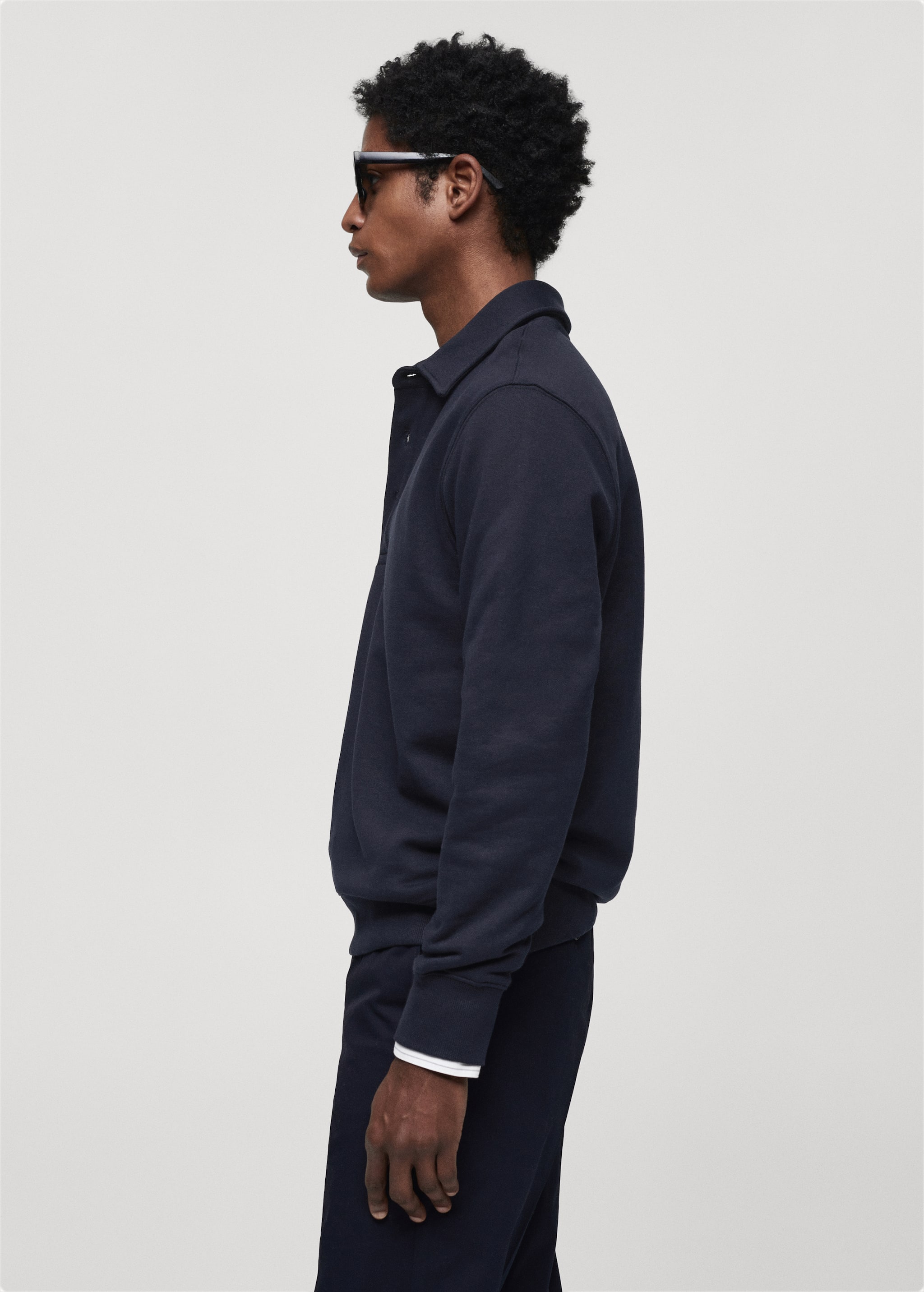 Cotton polo sweatshirt - Details of the article 2