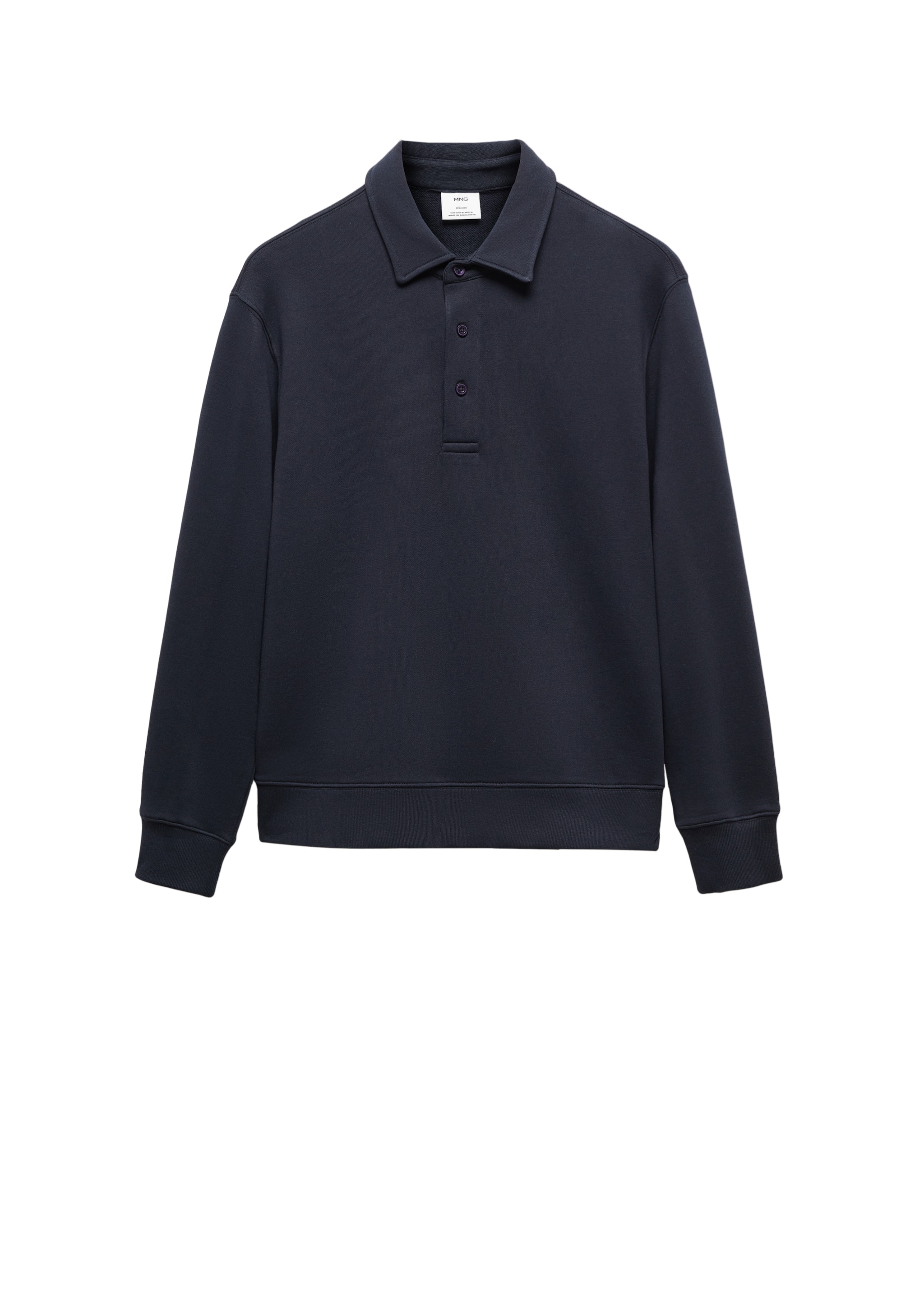 Cotton polo sweatshirt - Details of the article 9