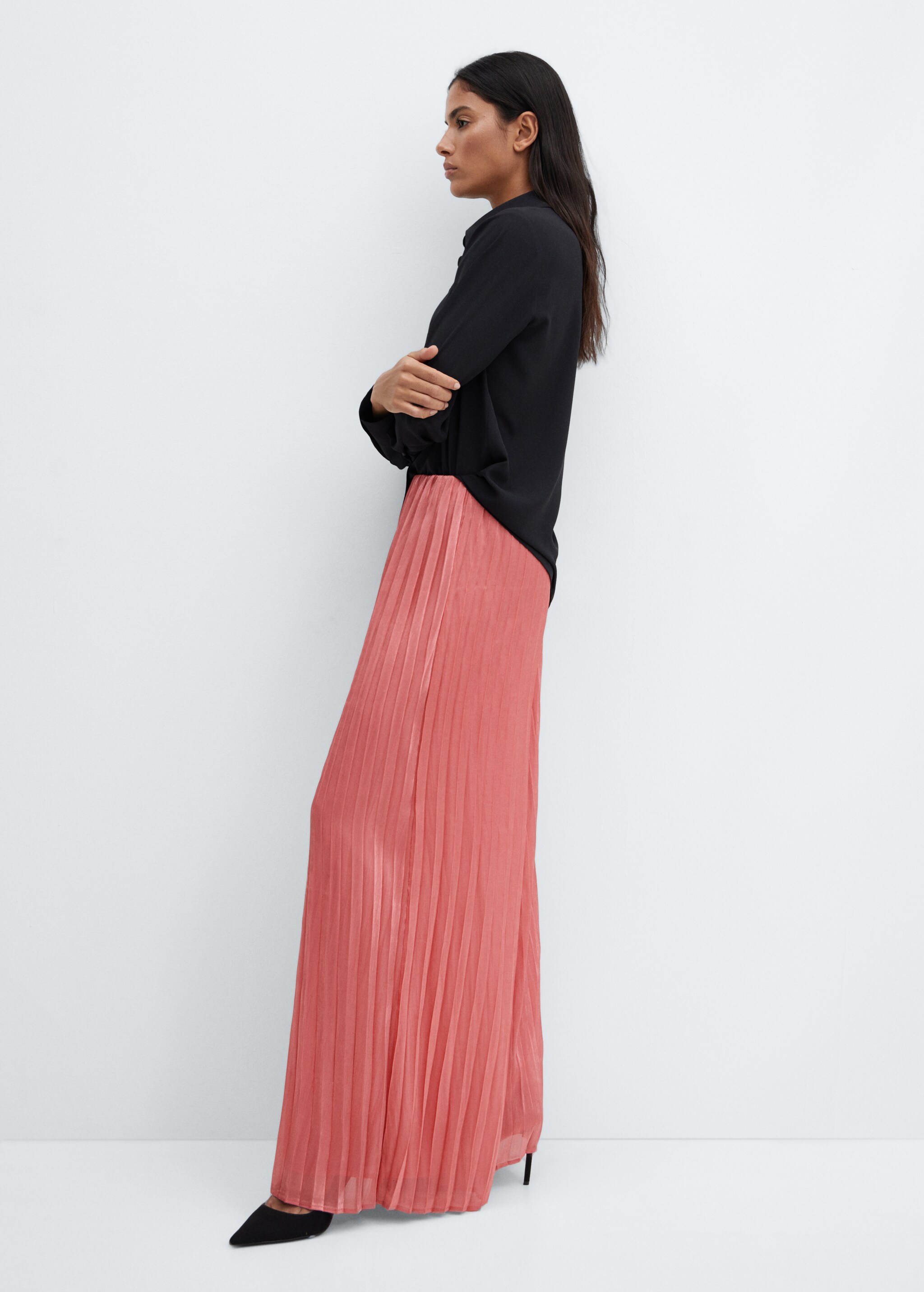 Pleated wideleg pants - Details of the article 2