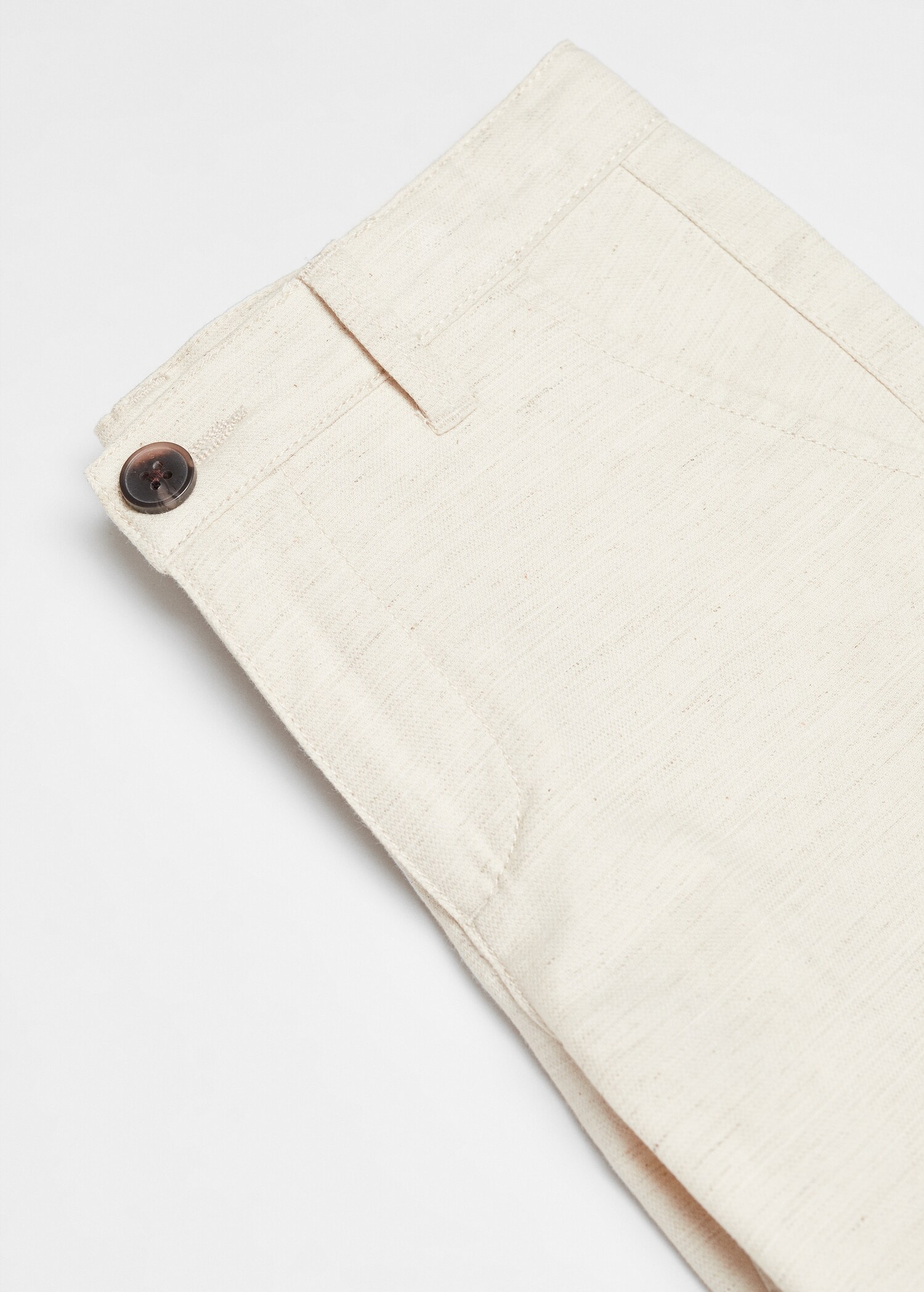 Linen chino Bermuda shorts - Details of the article 8