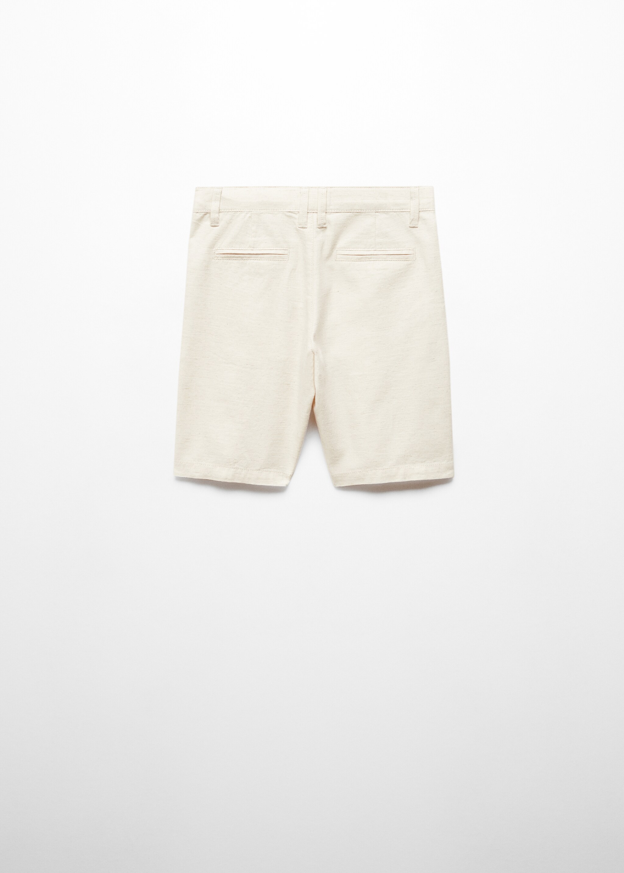 Linen chino Bermuda shorts - Reverse of the article