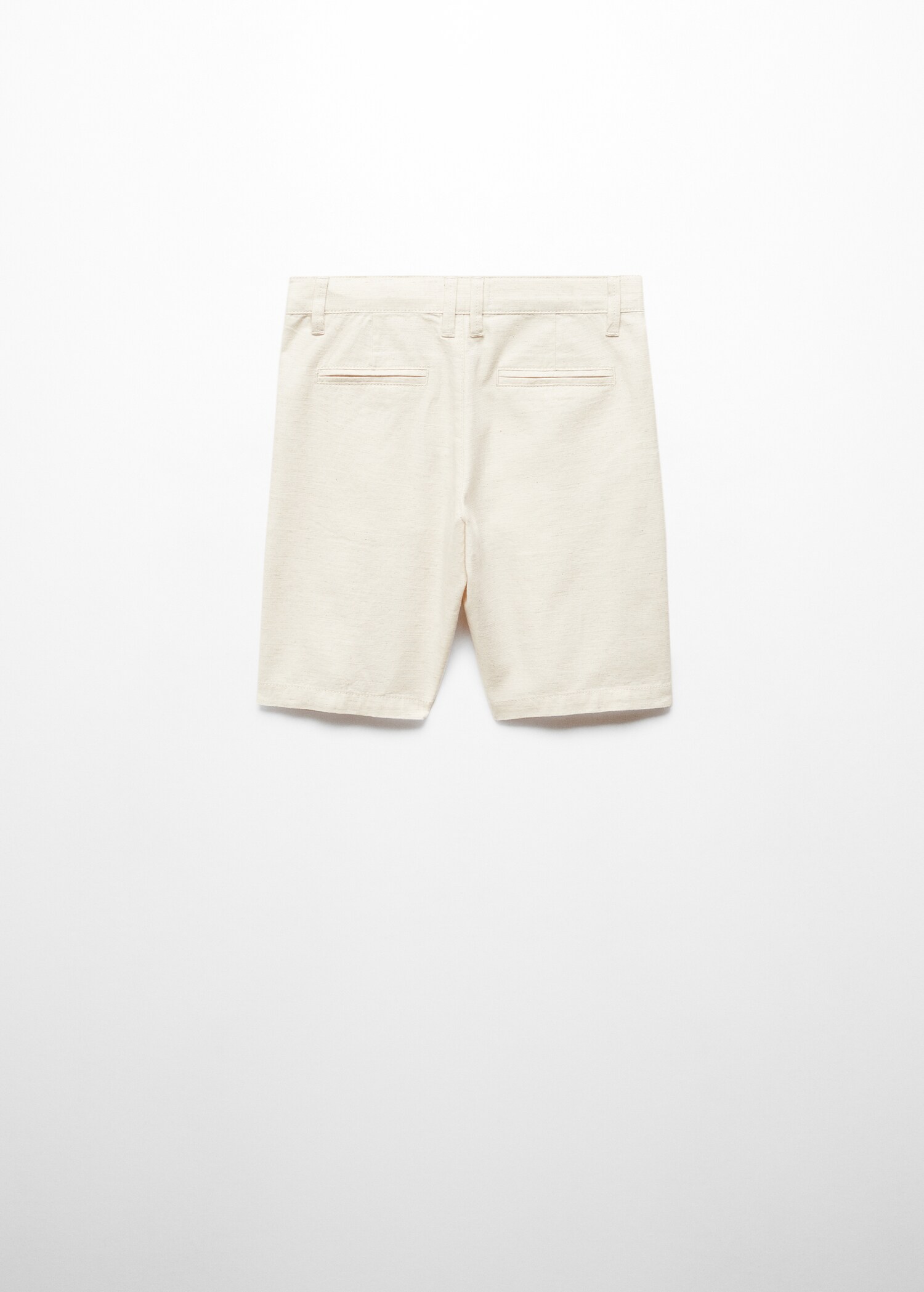 Linen chino Bermuda shorts - Reverse of the article