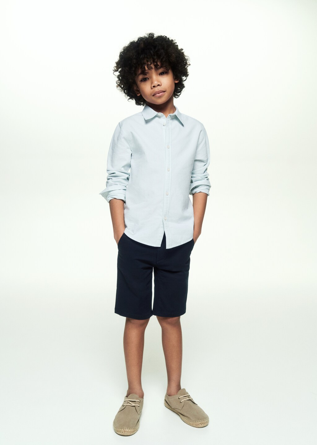 Linen chino Bermuda shorts Kids MANGO Philippines