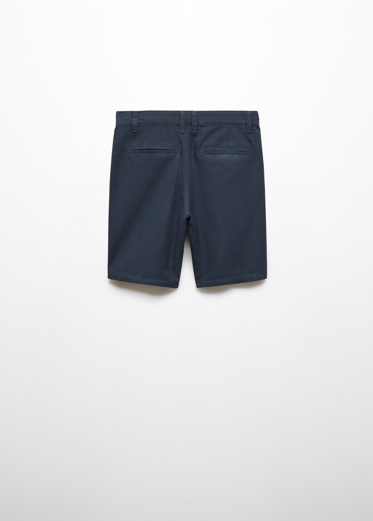 Chino-Bermudashorts aus Leinen - Rückseite des Artikels