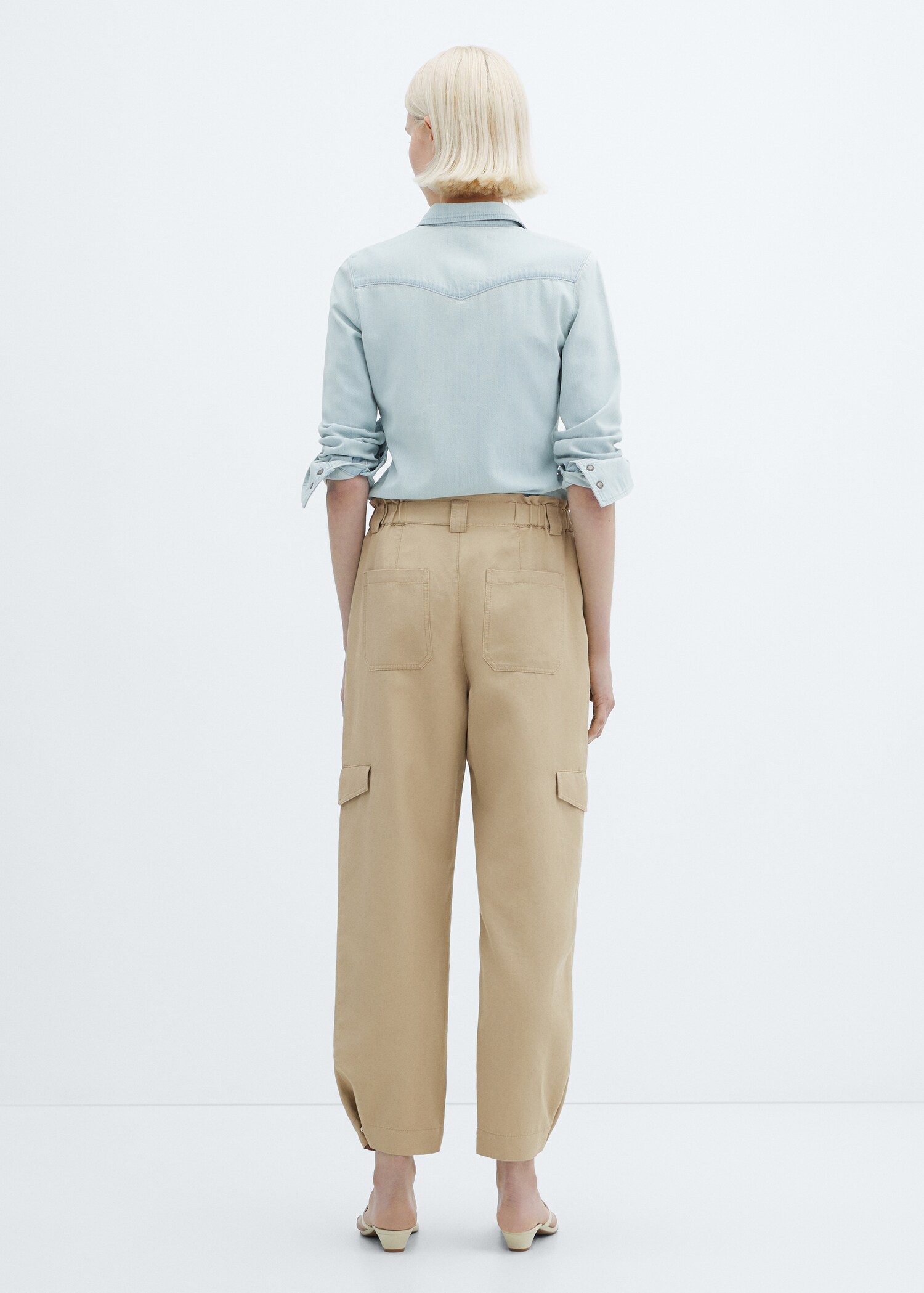 Pantalon cargo lin - Verso de l’article
