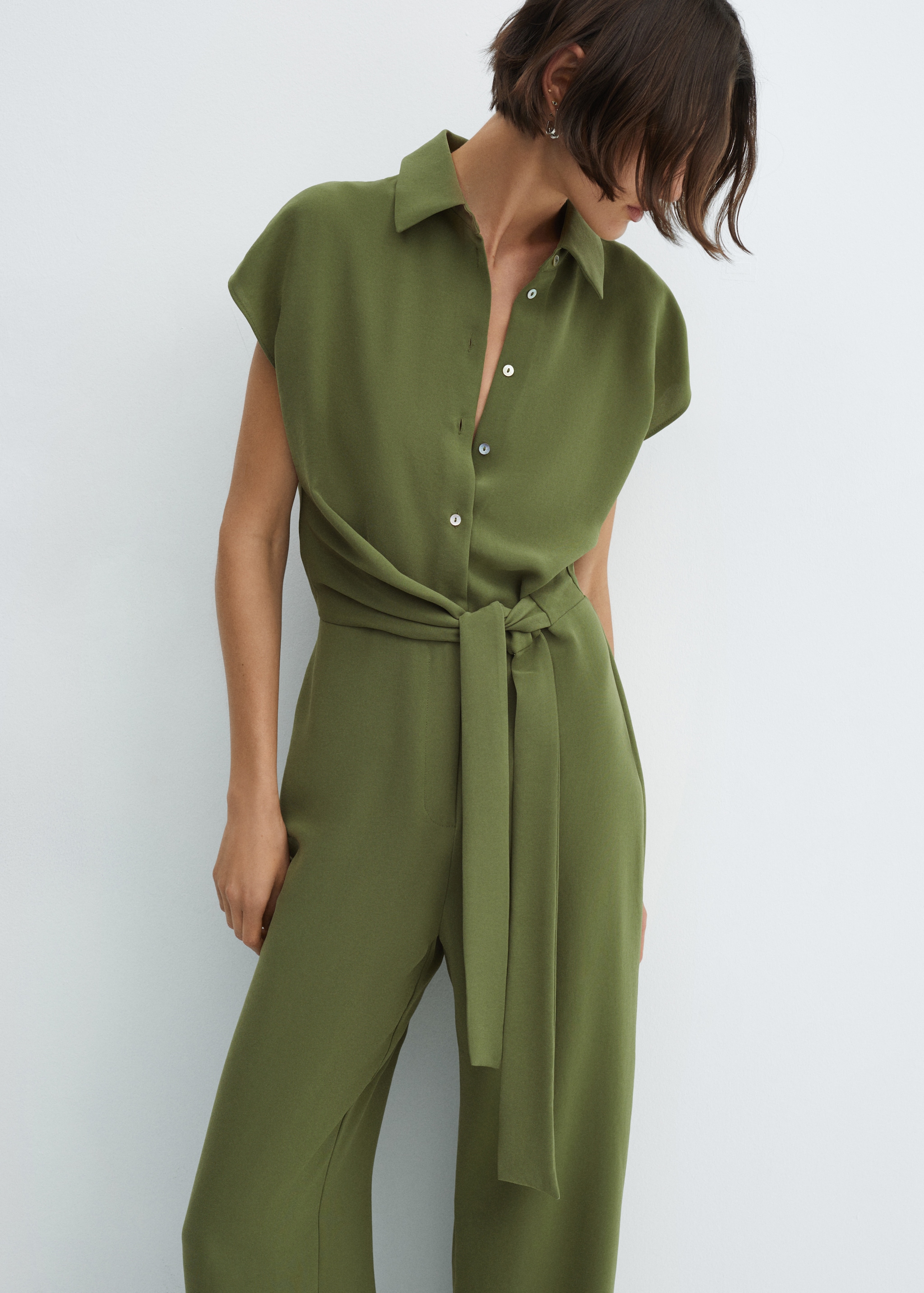 Bow long jumpsuit