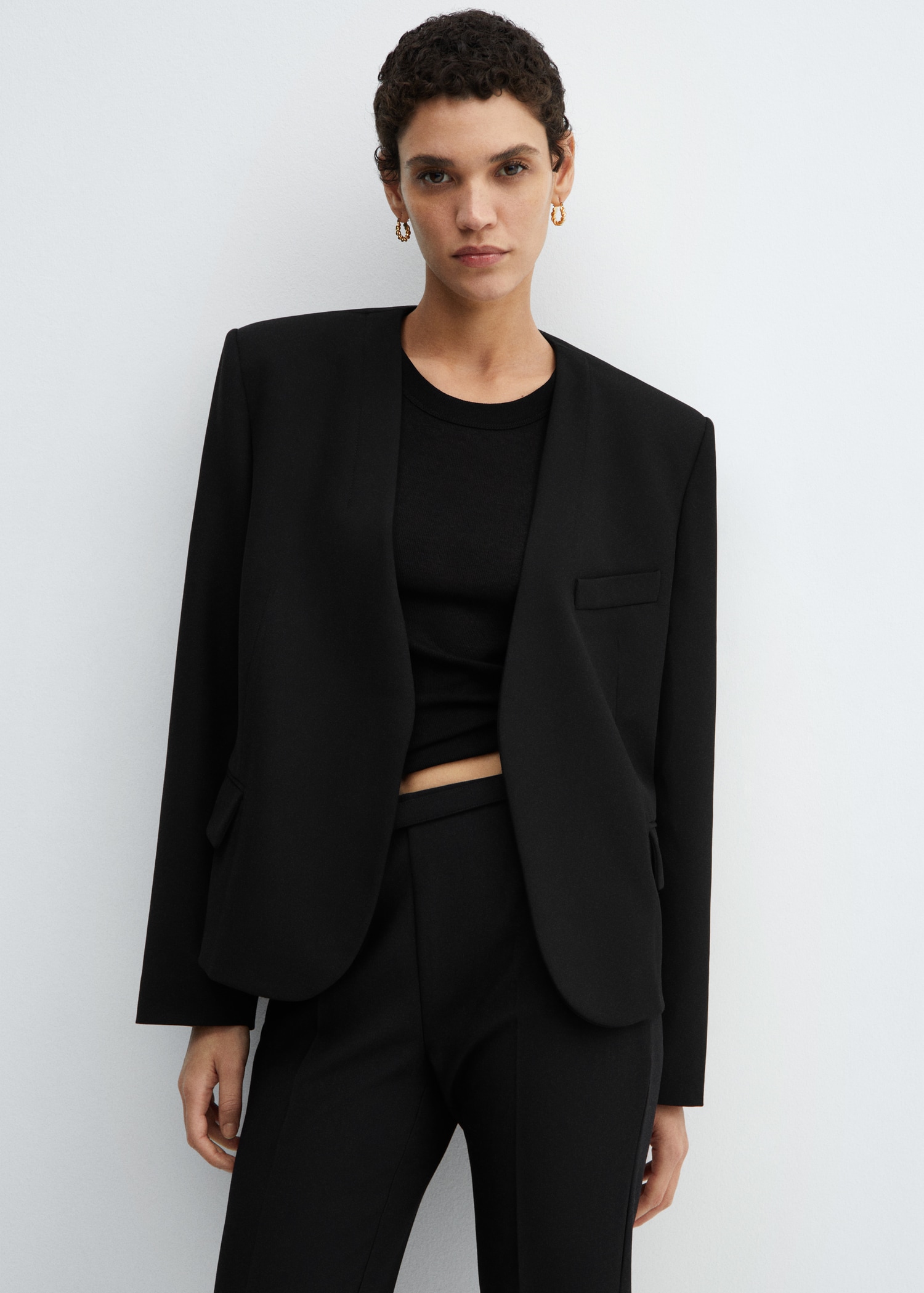 Blazer Nasty Gal Padded Shoulder Top Nasty Gal Skirts Shoulder