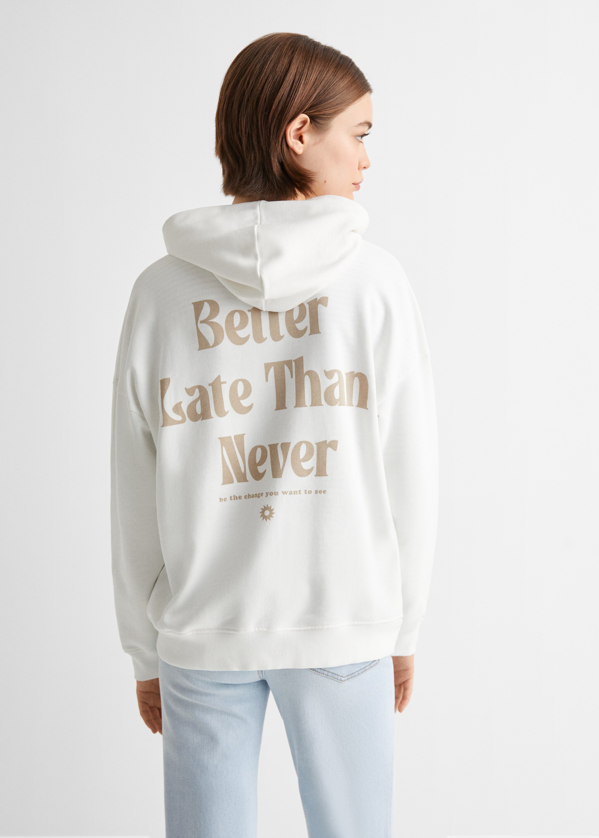 Message zipped hoodie - Reverse of the article