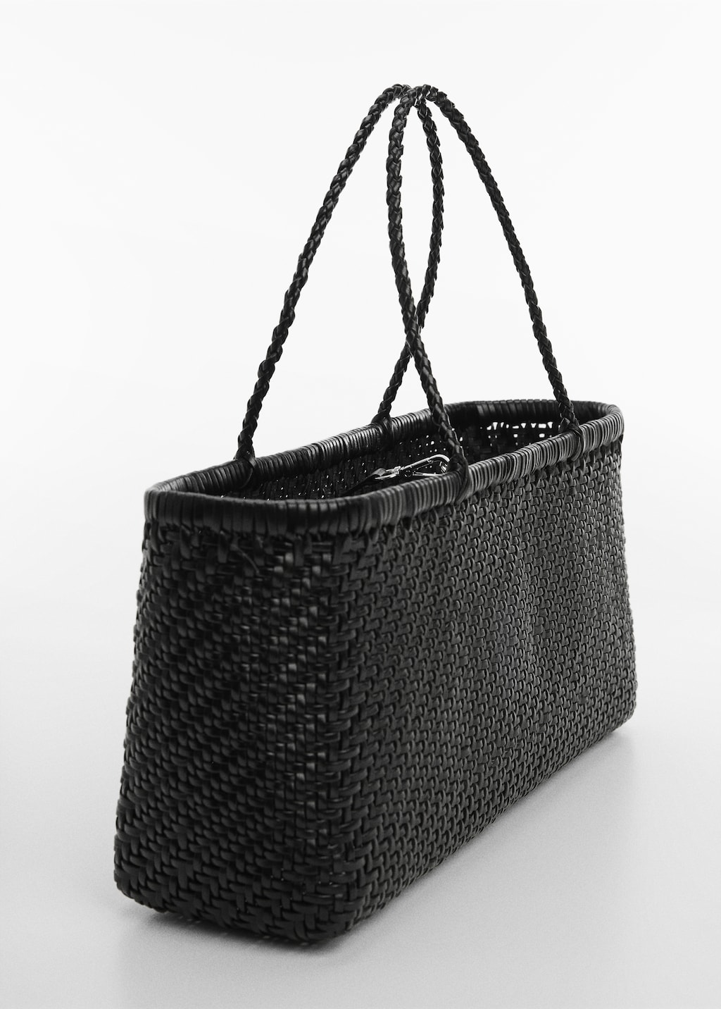 Braided leather bag Women MANGO Iran