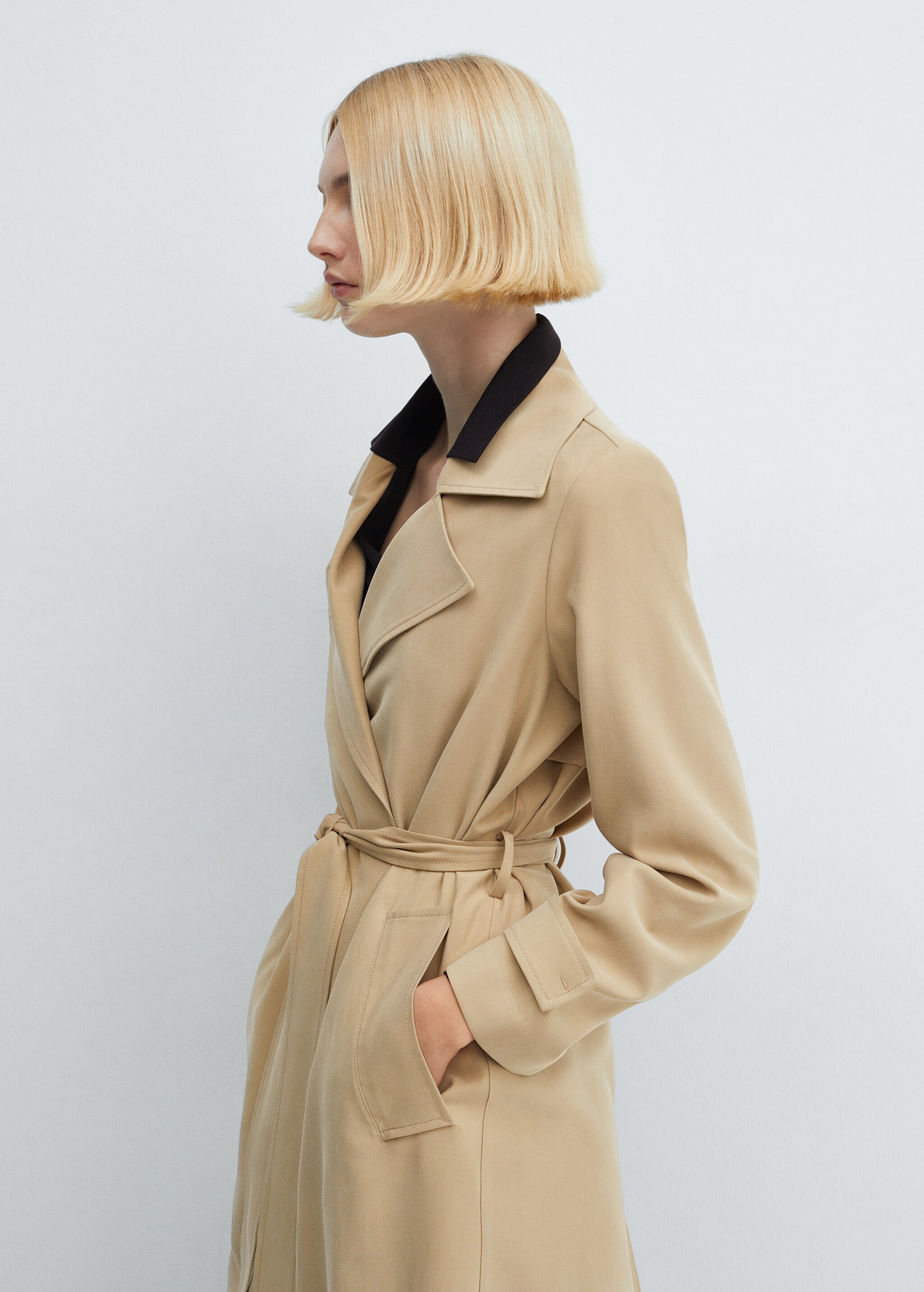 Flowy lapel trench - Details of the article 6