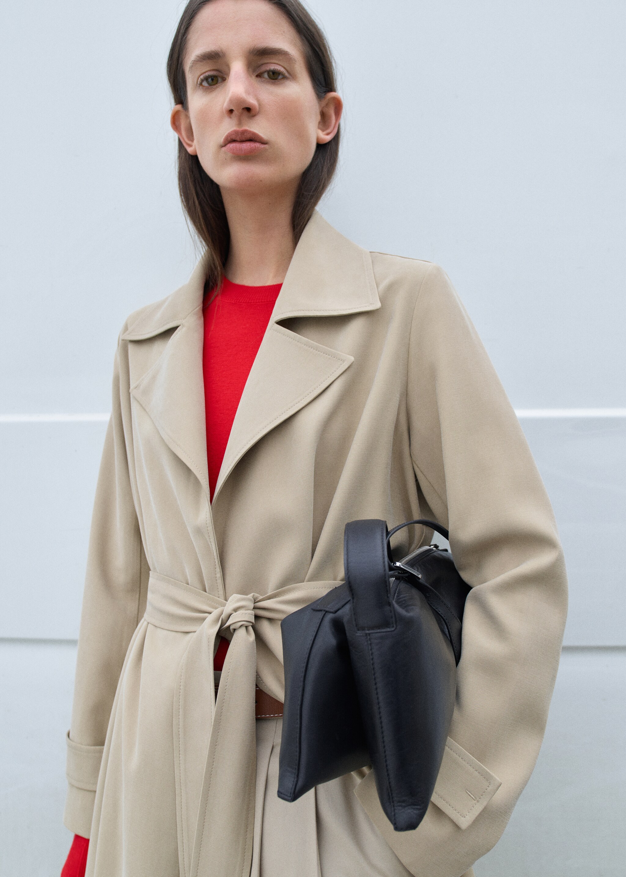 Flowy lapel trench - Details of the article 7