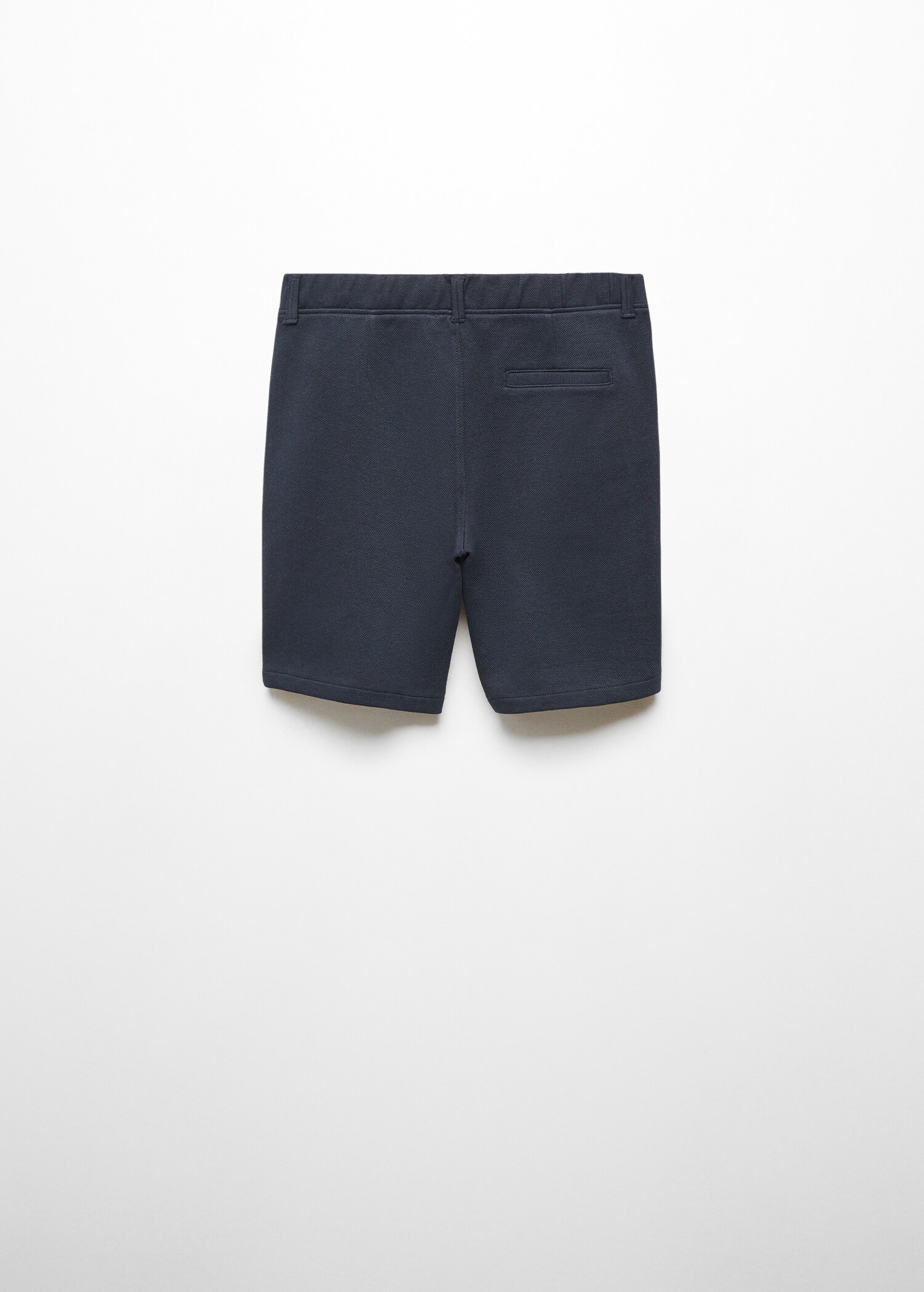 Slim-fit chino cotton bermuda shorts - Reverse of the article