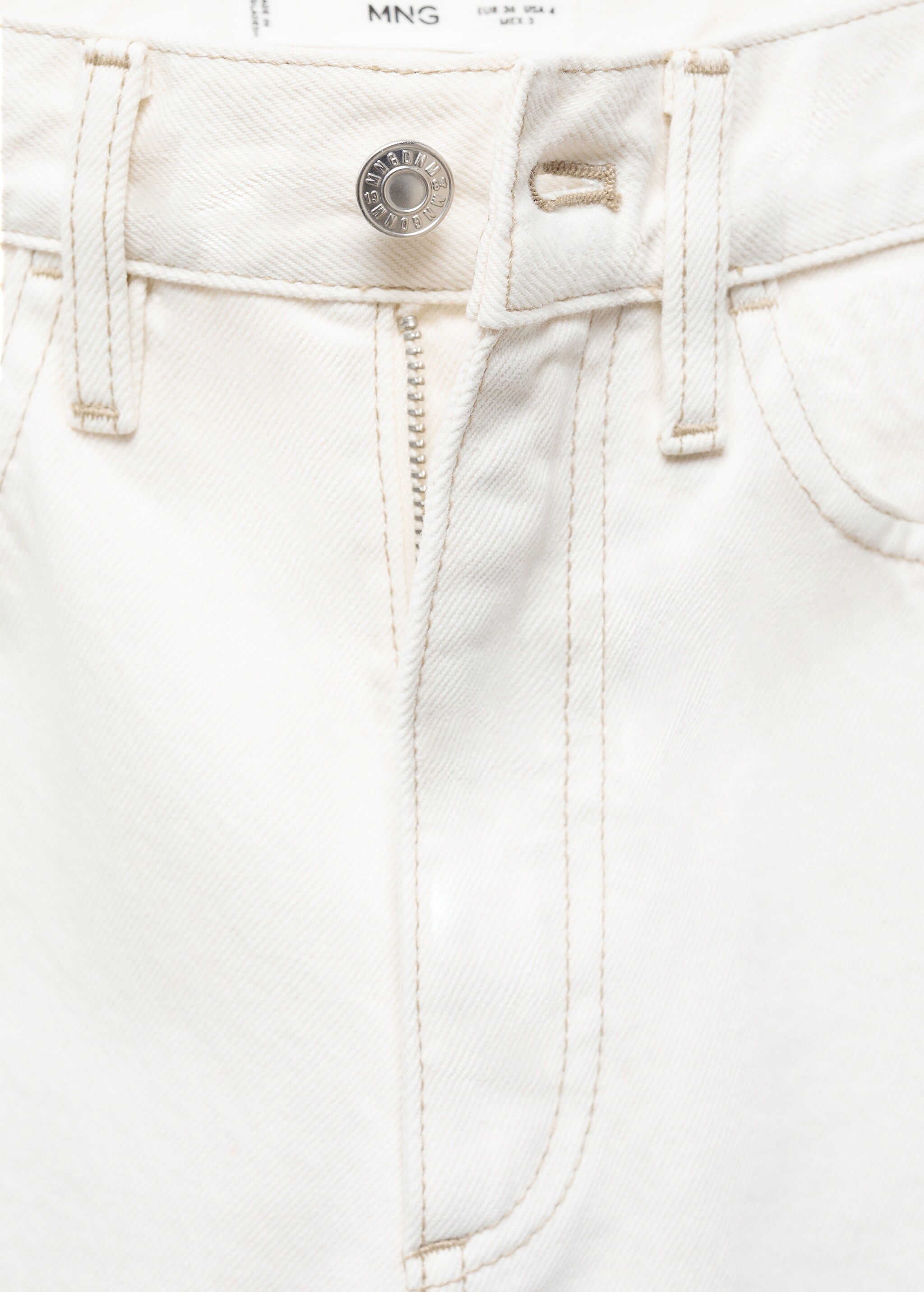 Gerade Jeans mit mittlerem Bund - Detail des Artikels 8