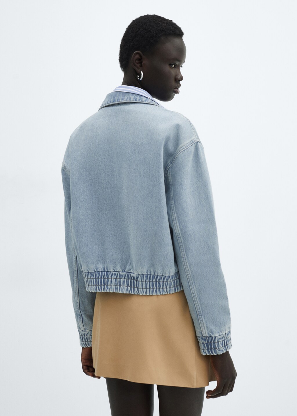 Denim bomber jacket | MANGO South Korea