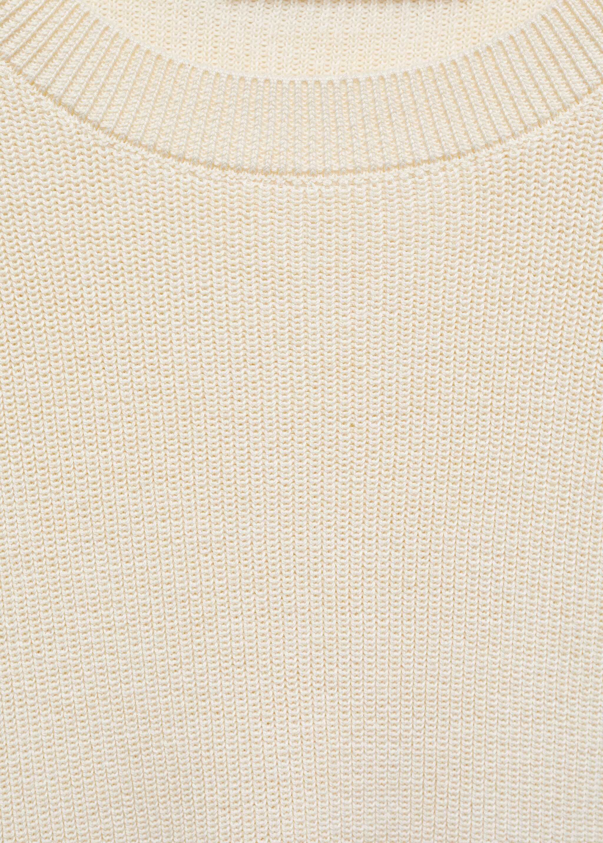 Gebreide trui met ronde hals van linnen en katoen - Detail van het artikel 8