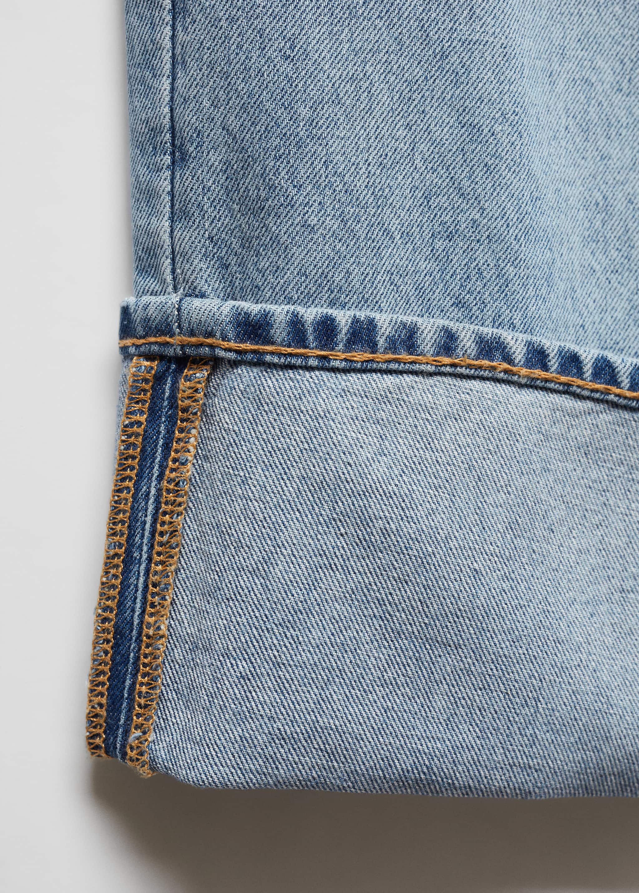 Turned-up straight jeans - Details of the article 8