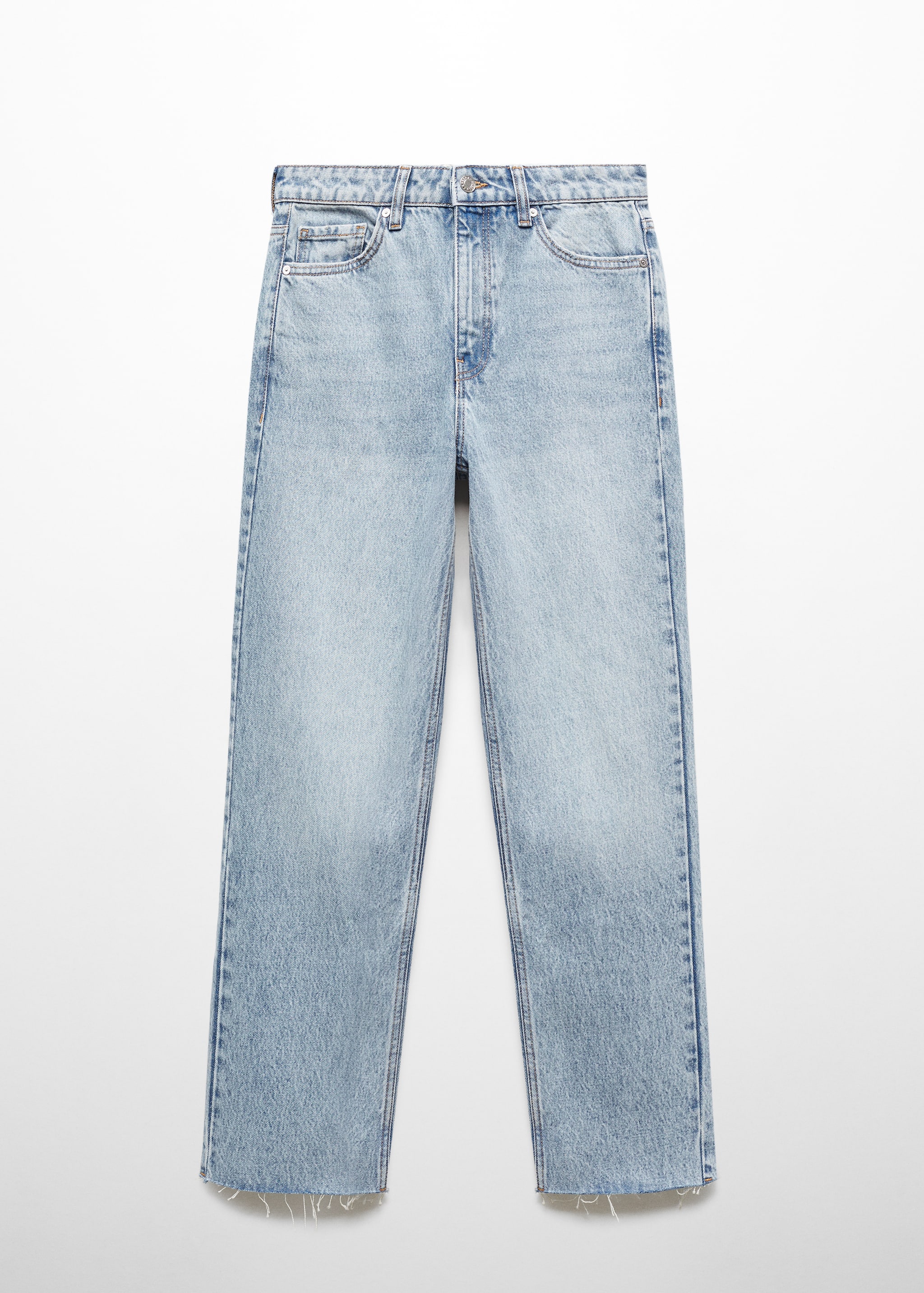Прямые укороченные джинсы - Изделие без модели