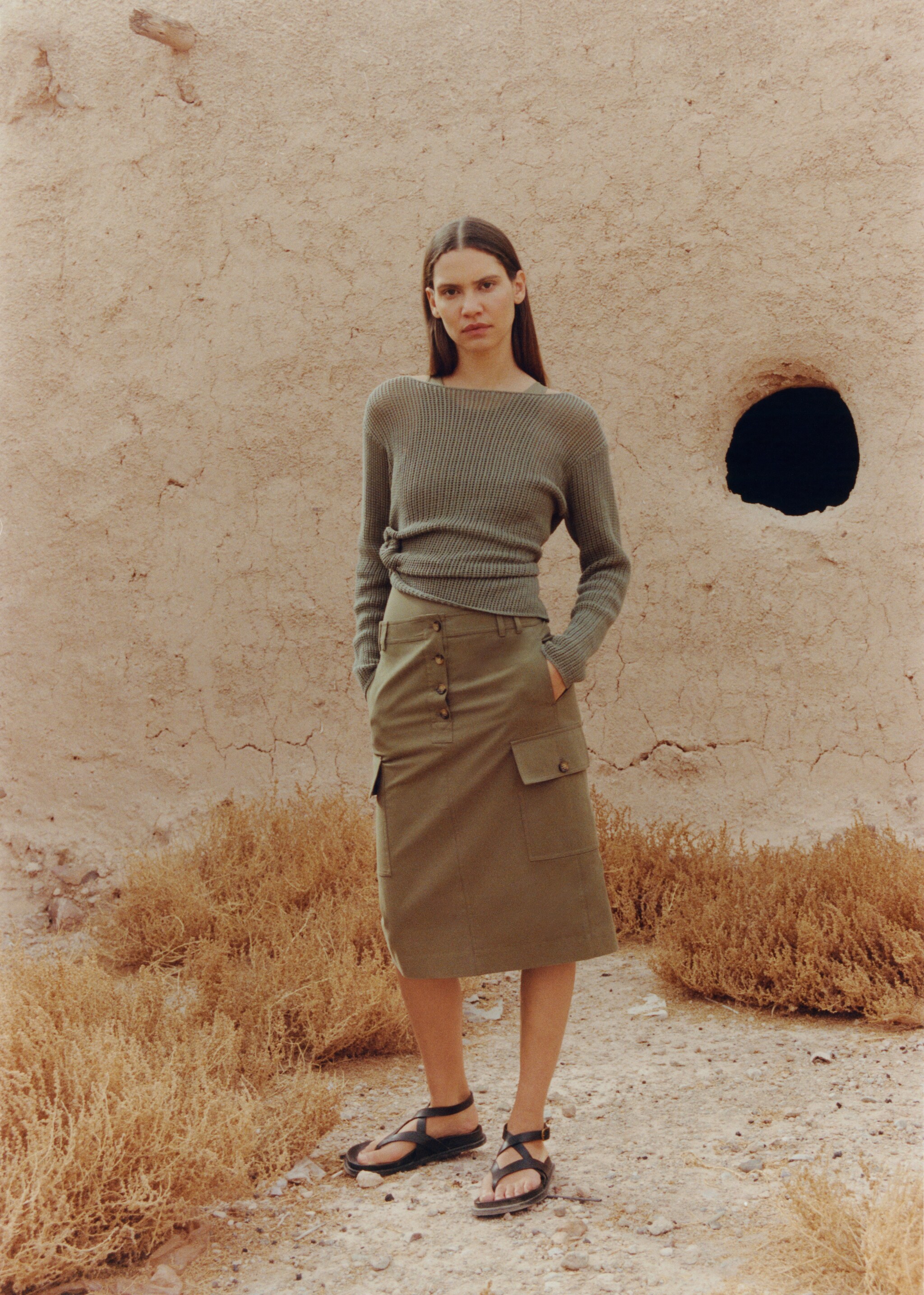  Cargo midi skirt - Details of the article 6