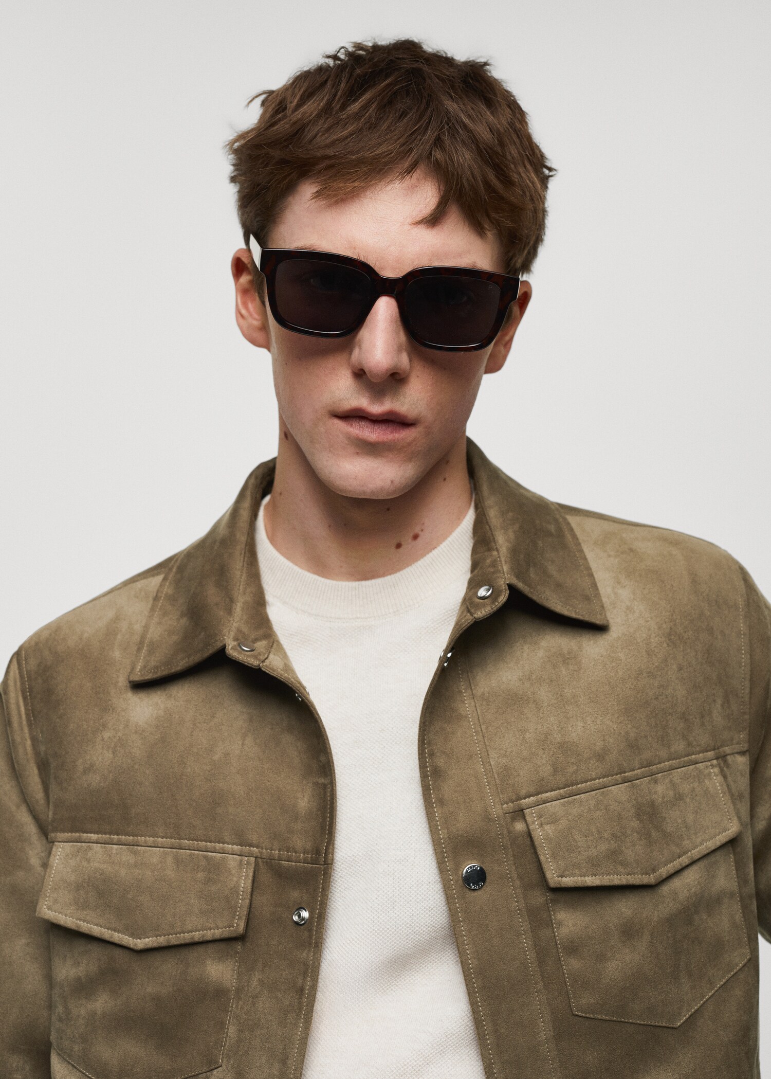 Blouson imitation daim poches - Détail de l'article 1