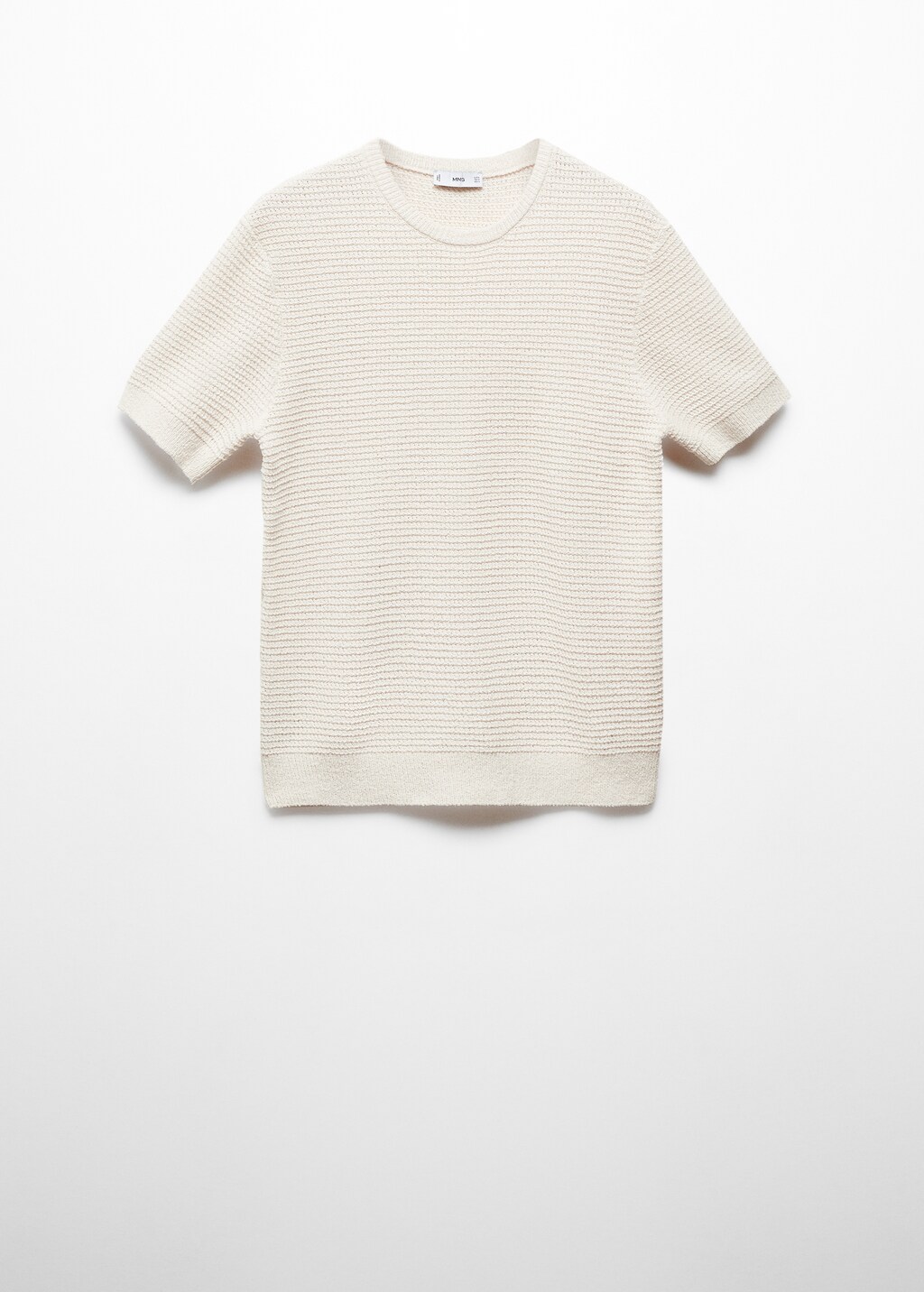 Crochet knit T-shirt - Men | MANGO Iran