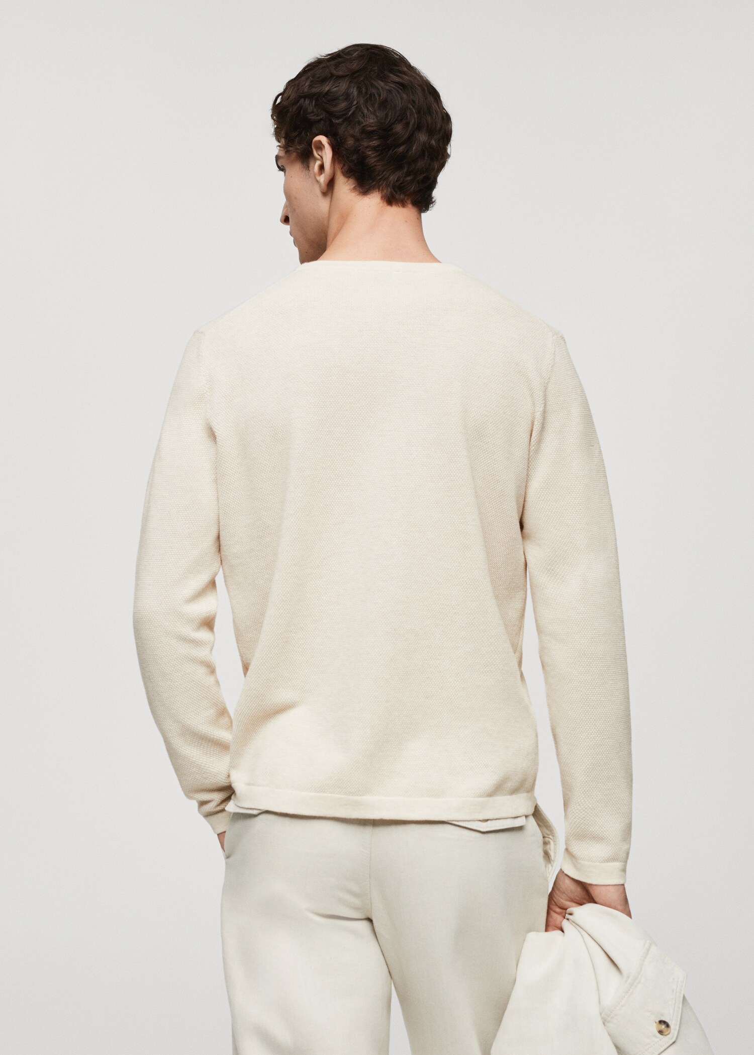 Knit cotton sweater - Детальніше про товар 1