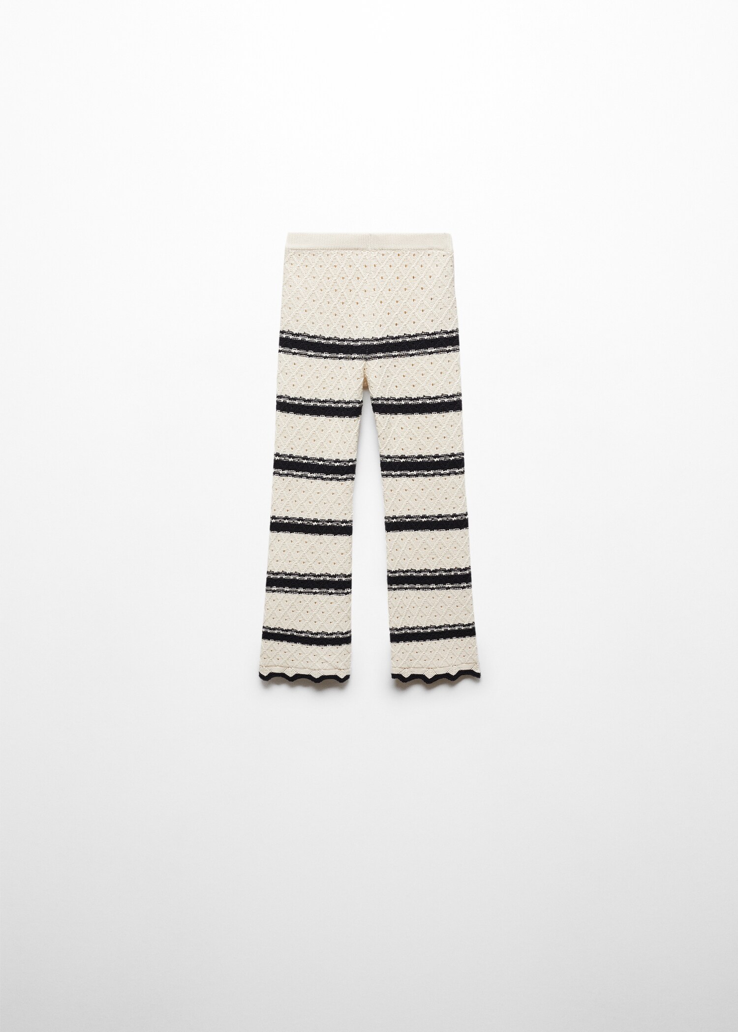 Pantalon maille à rayures - Verso de l’article
