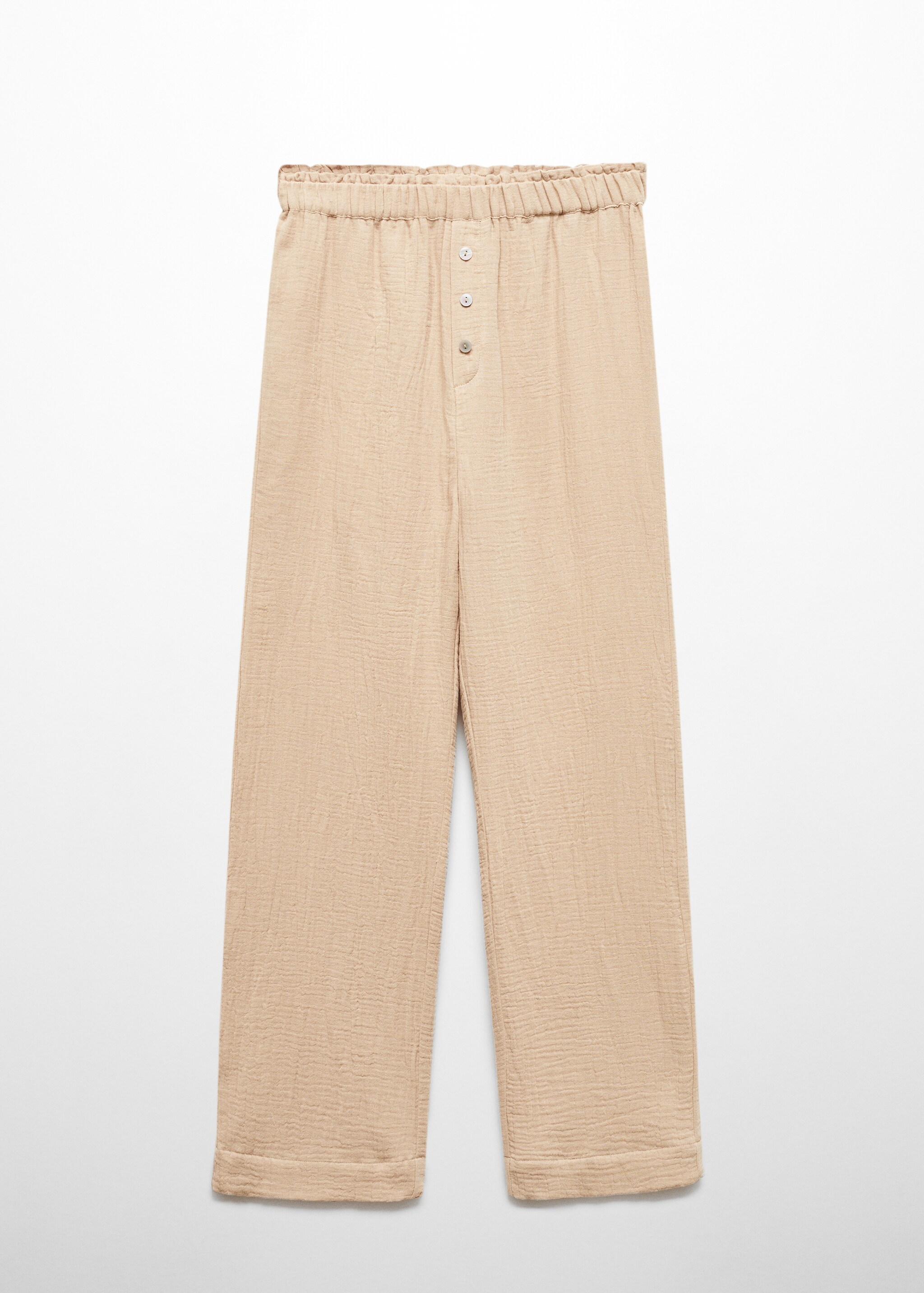 Хлопковые пижамные брюки из шифона - Изделие без модели