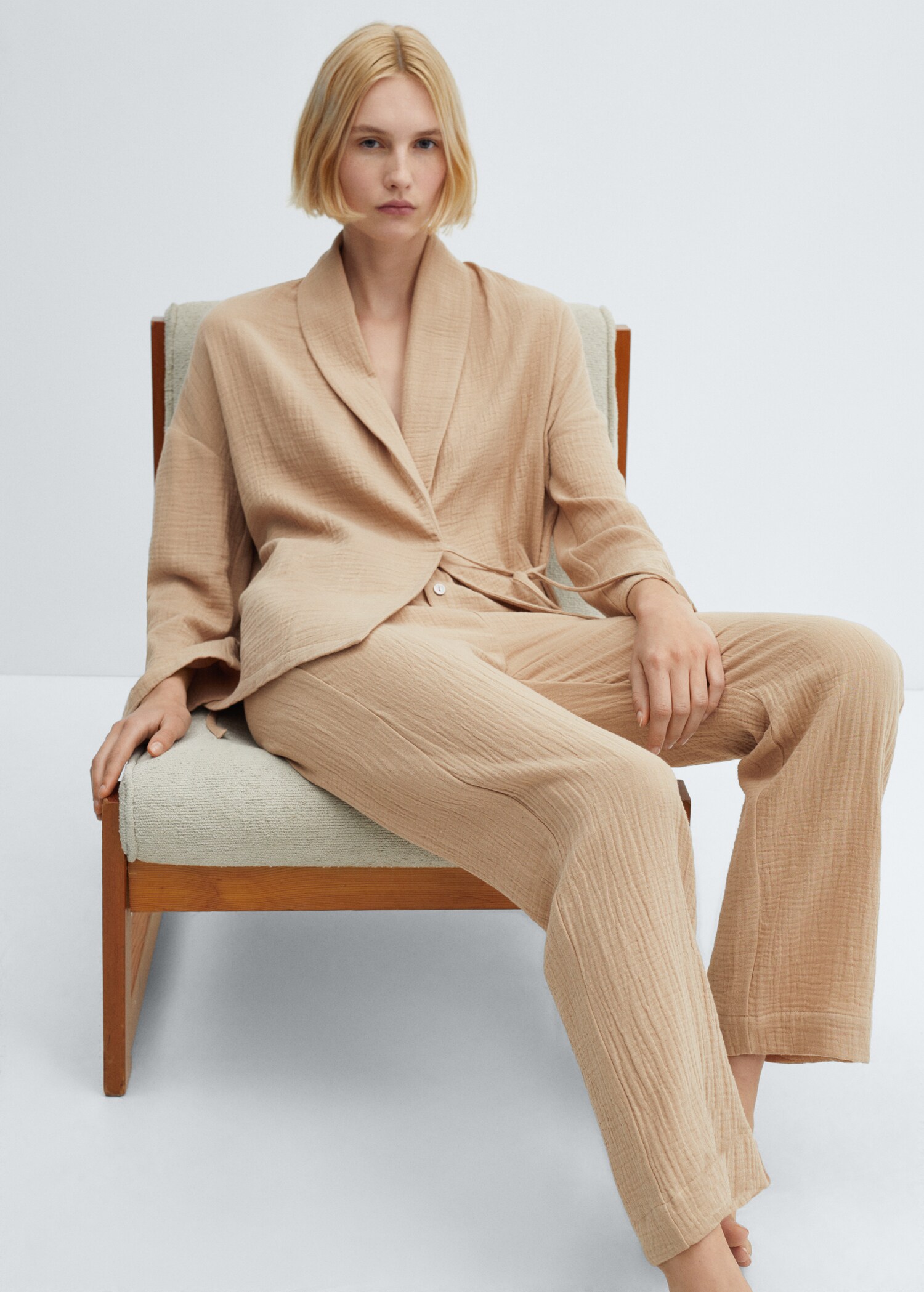 Pantalon pyjama gaze de coton - Détail de l'article 2