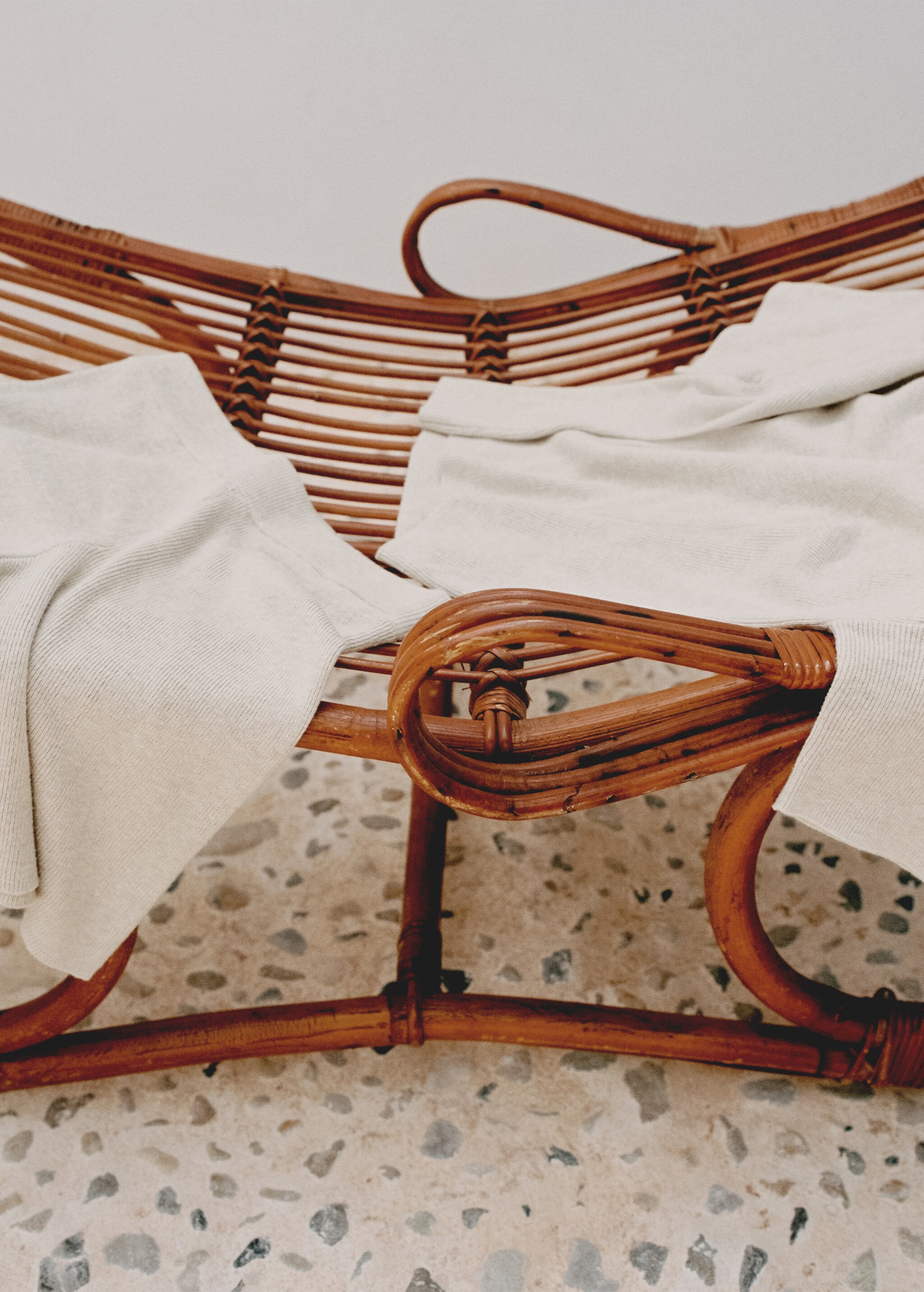 Cotton linen-blend knit t-shirt - Medium plane