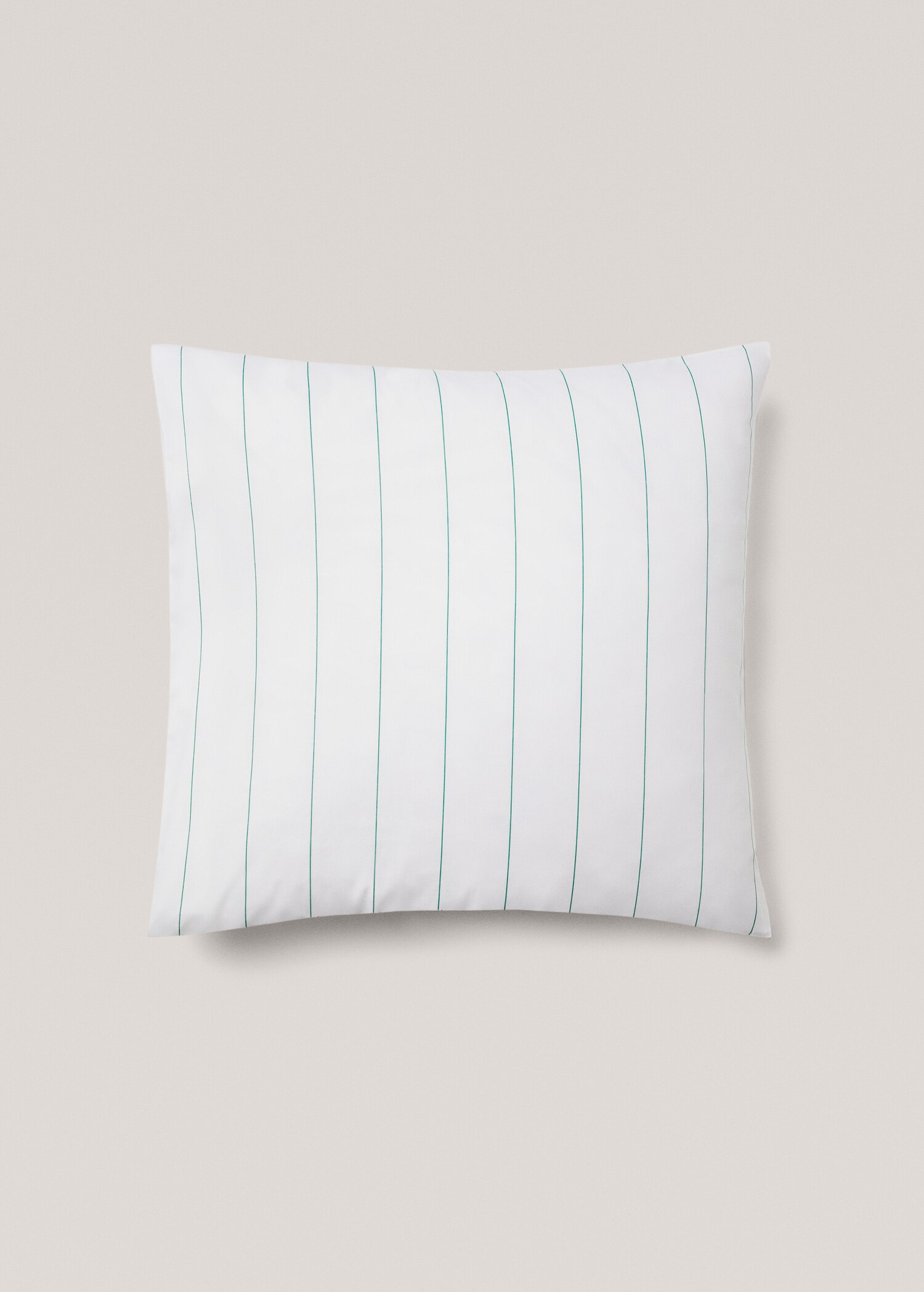 Striped cotton pillowcase 60x60cm (Pack of 2) - Article without model