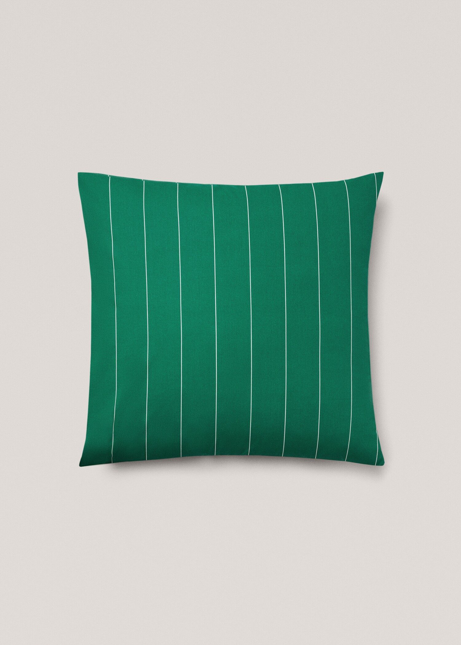Striped cotton pillowcase 60x60cm (Pack of 2) - Article without model