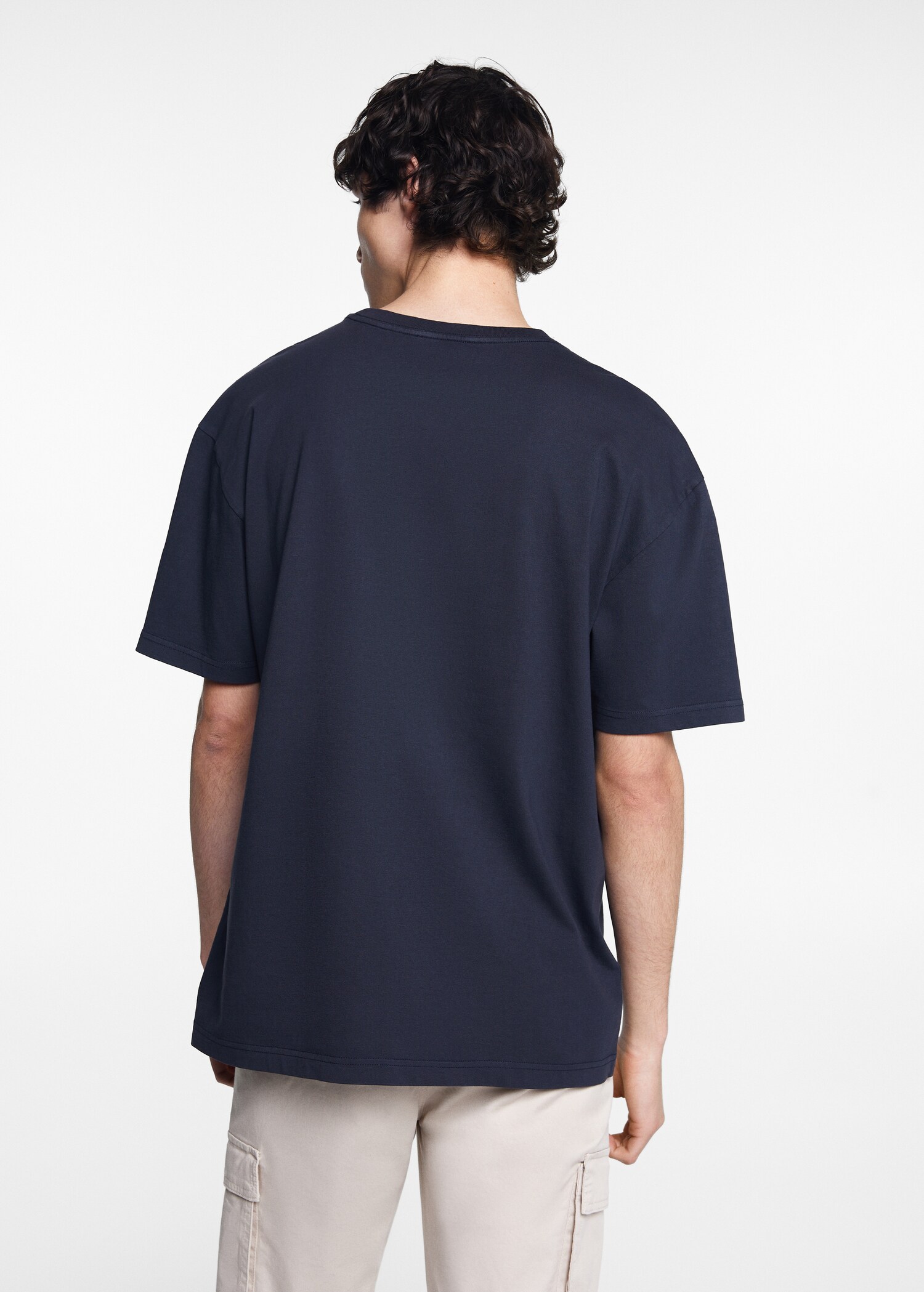 Essential cotton-blend T-shirt - Reverse of the article