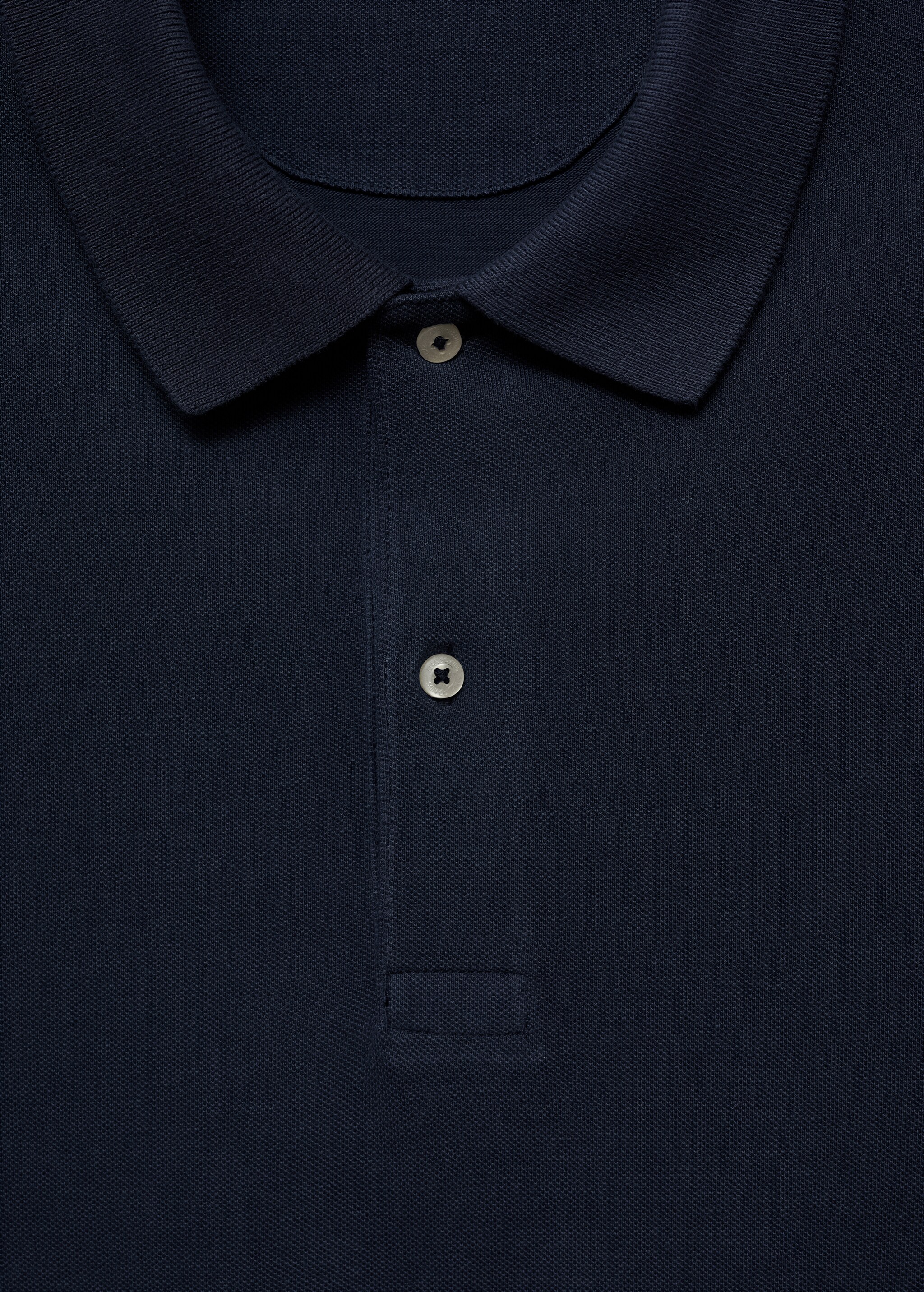 Short-sleeved cotton polo shirt - Details of the article 8