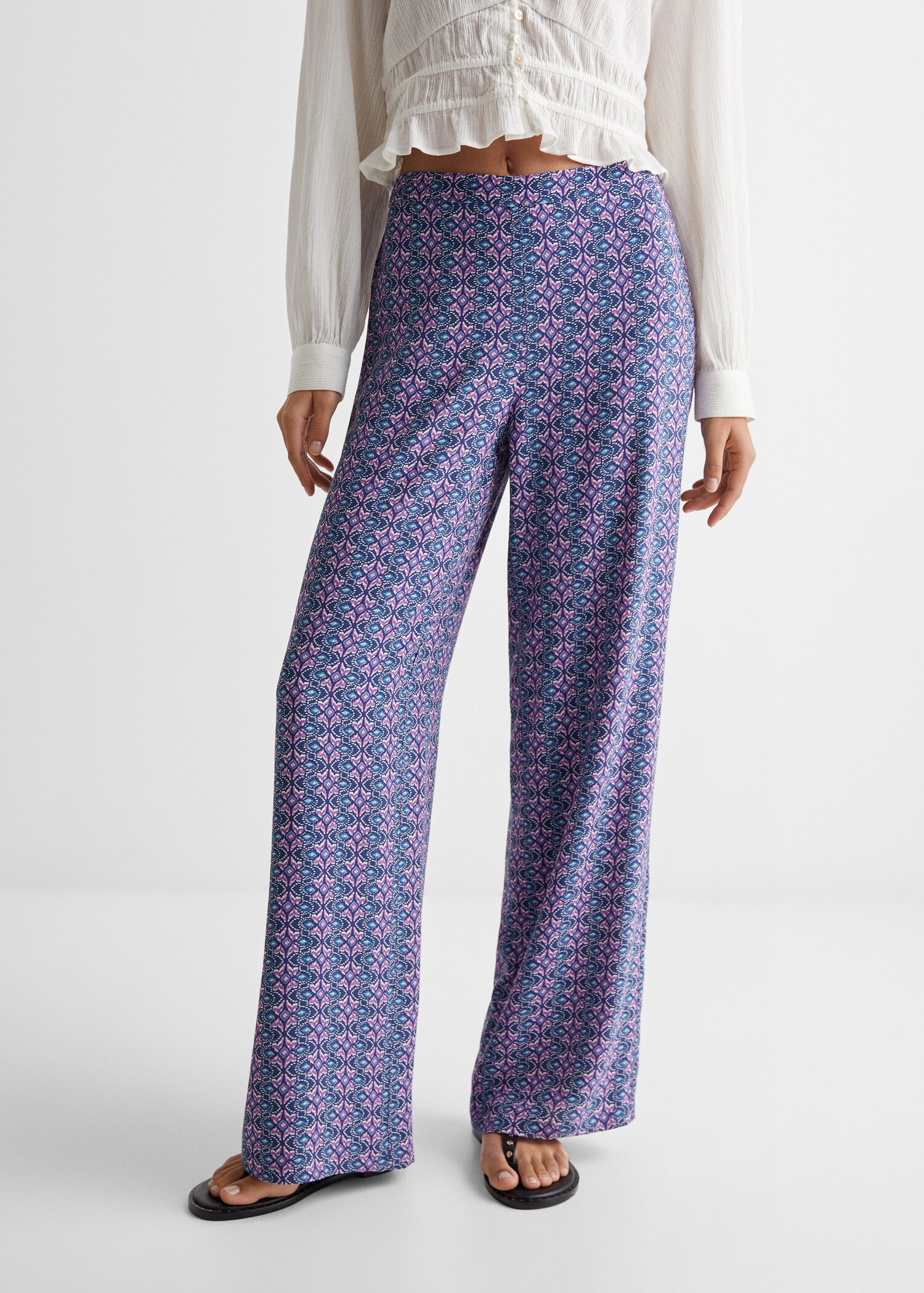 Pantalón recto estampado - Detalle del artículo 6