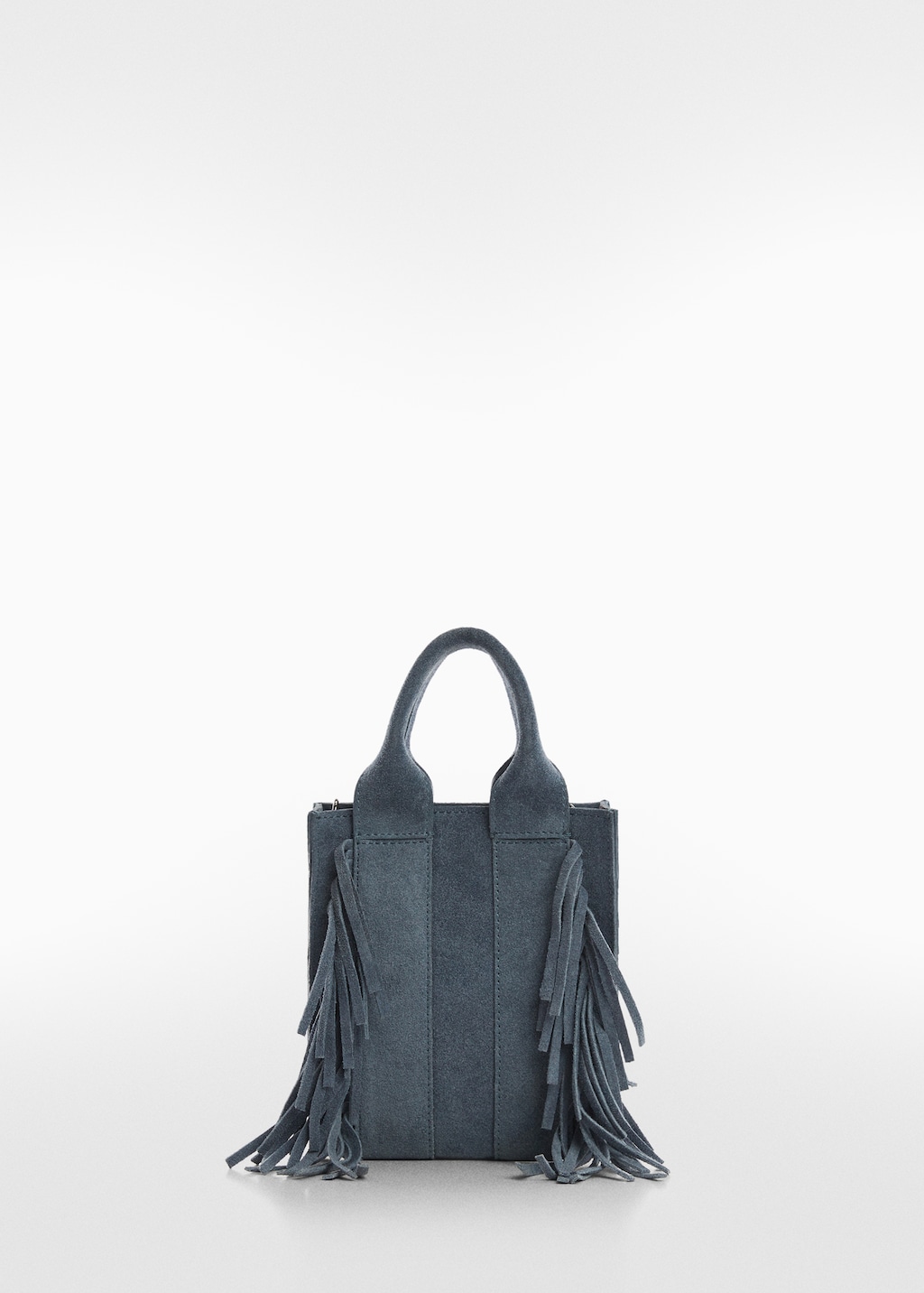 Mango fringe leather bag best sale