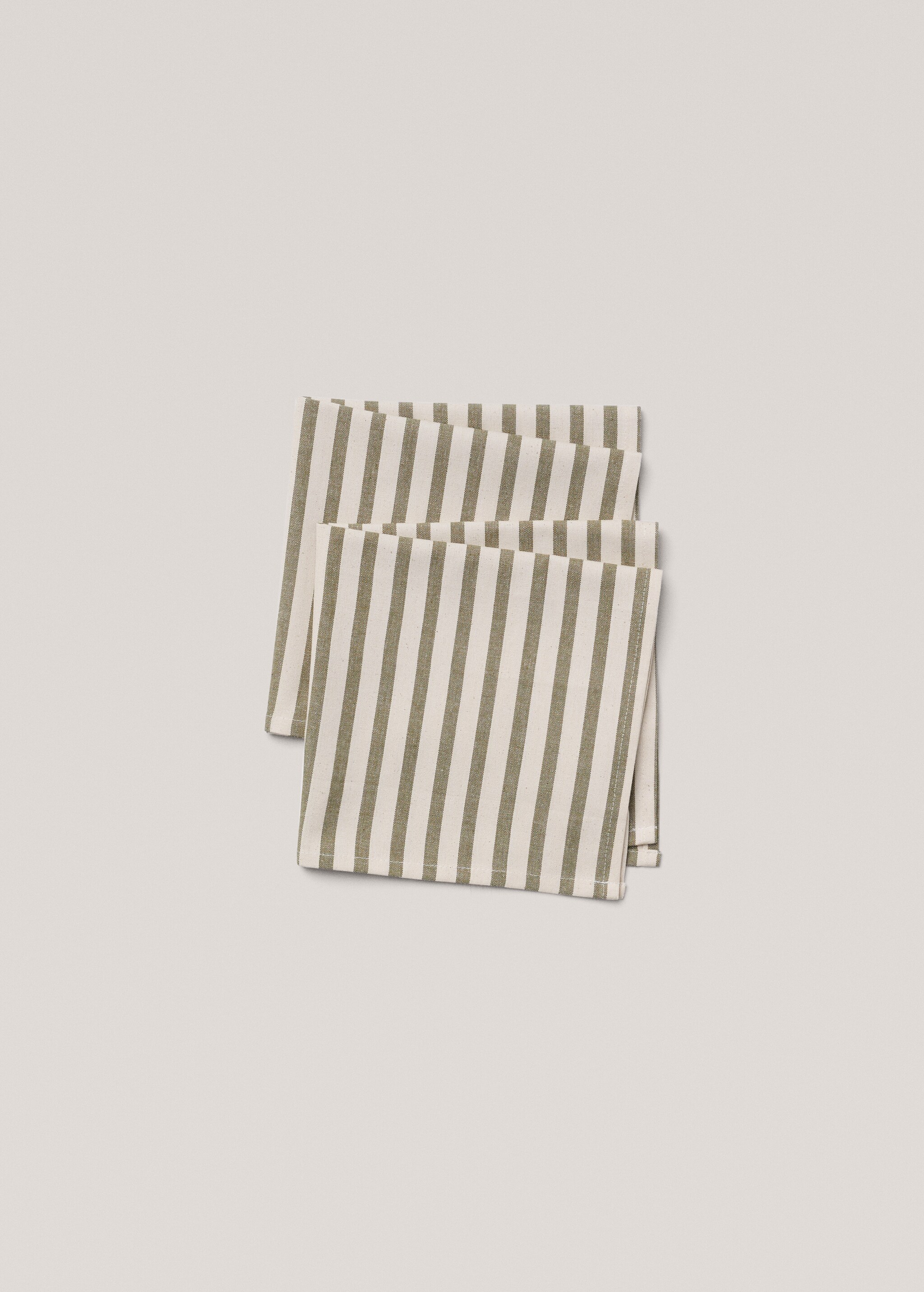 100% cotton striped napkin - Details of the article 1