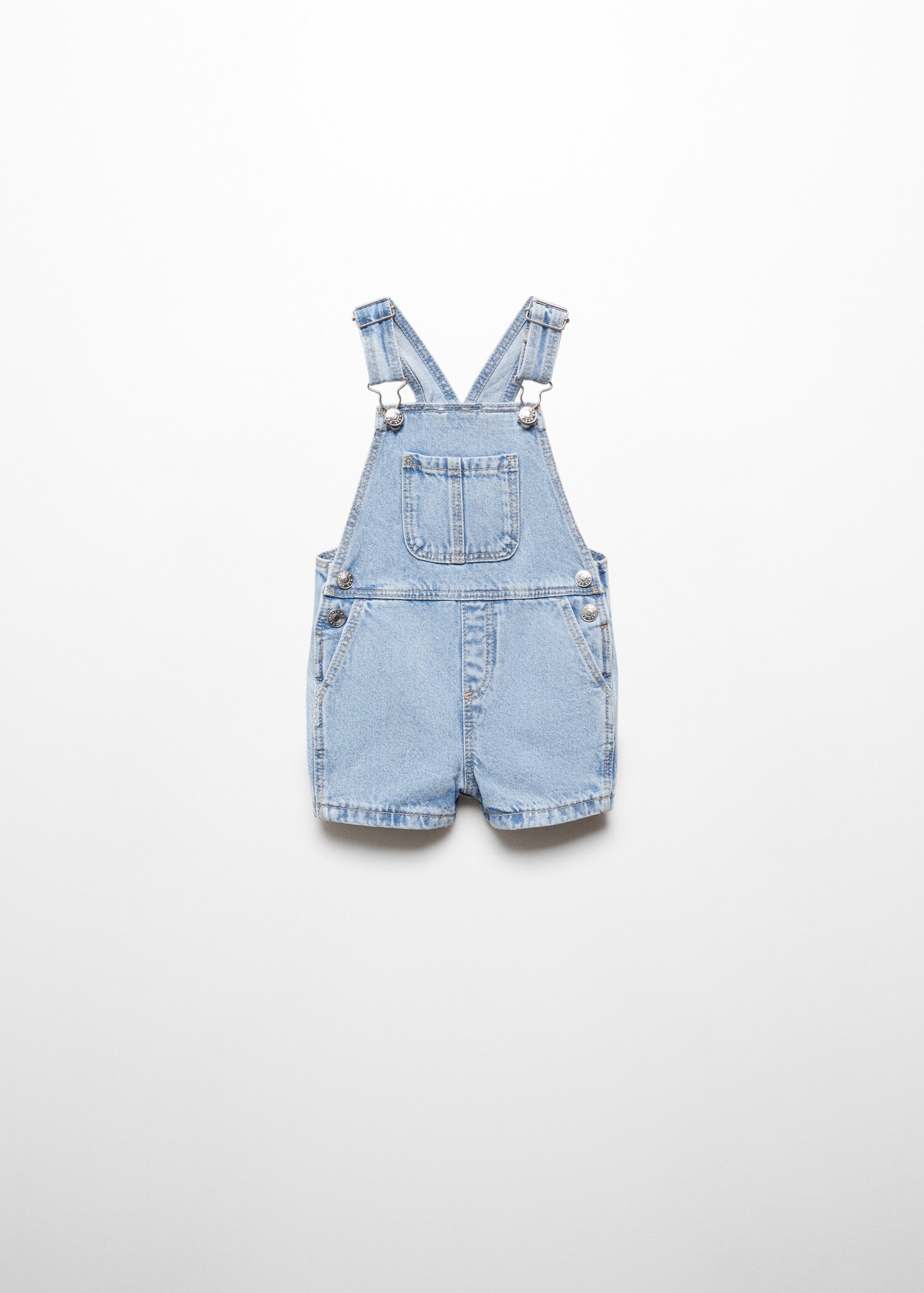 Short denim dungarees - Article without model