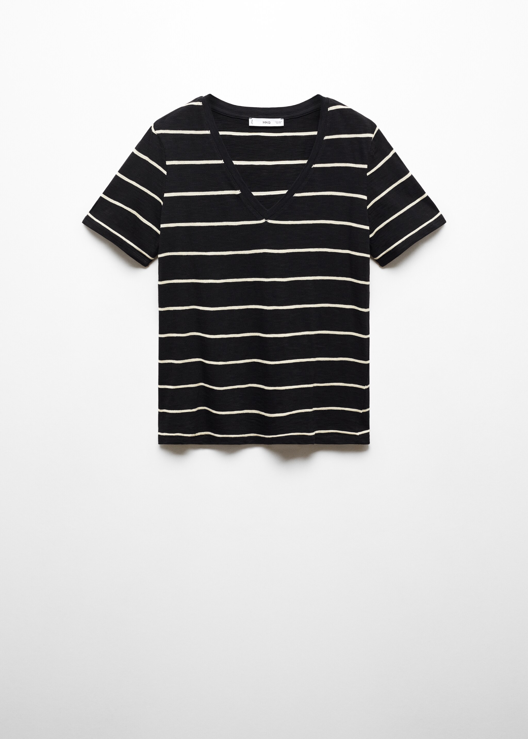 V-neck striped T-shirt - Article without model
